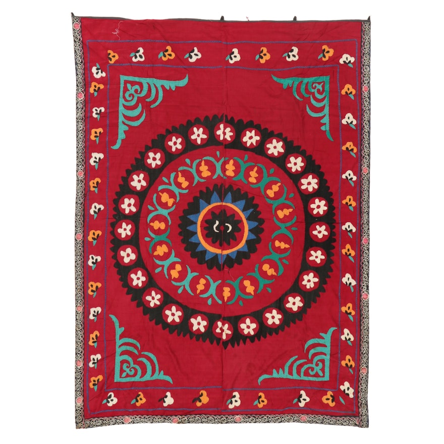 Handmade Central Asian Embroidered Wall Hanging