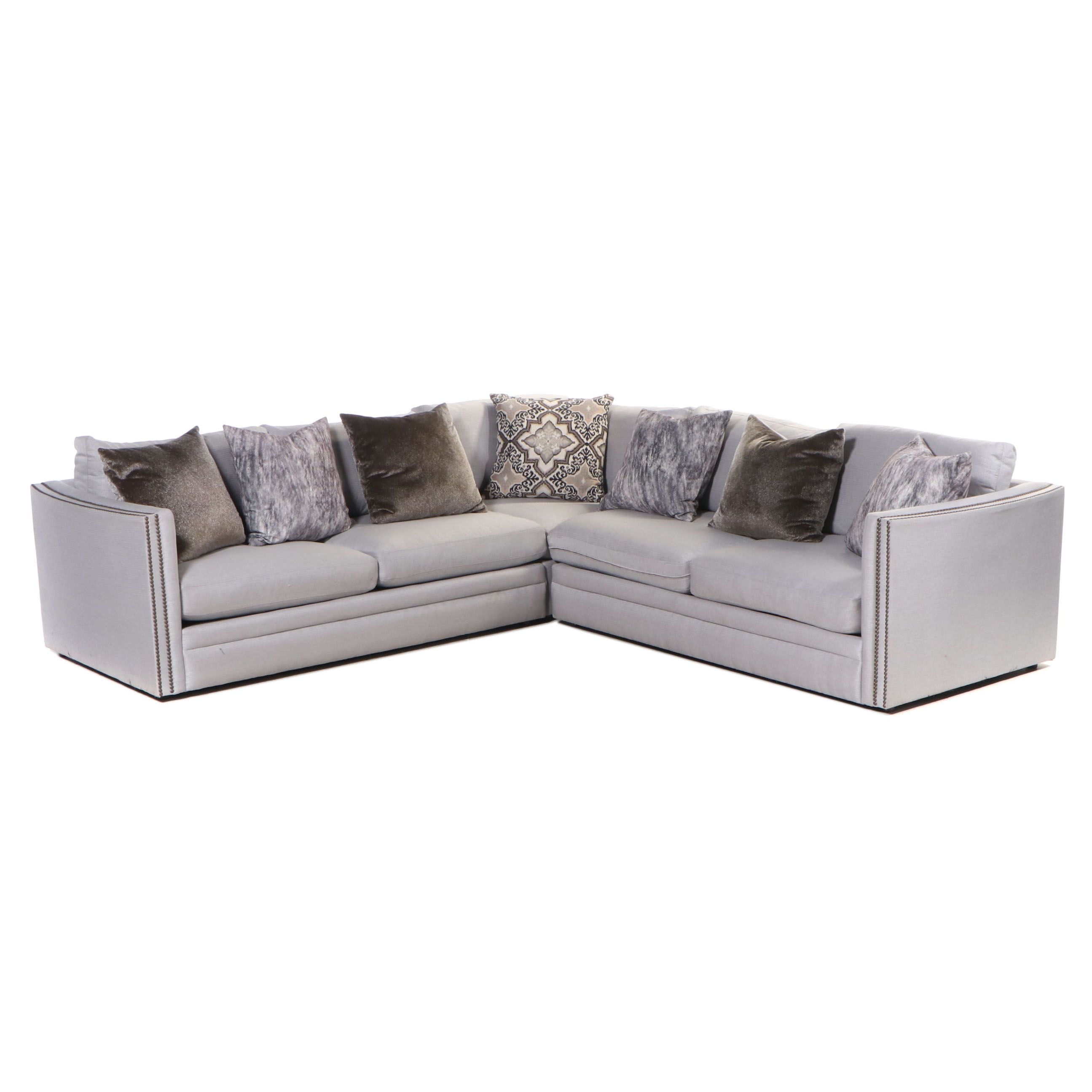 John Michael Designs "Juliet" Contemporary Upholstered 3-Piece Sectional Sofa
