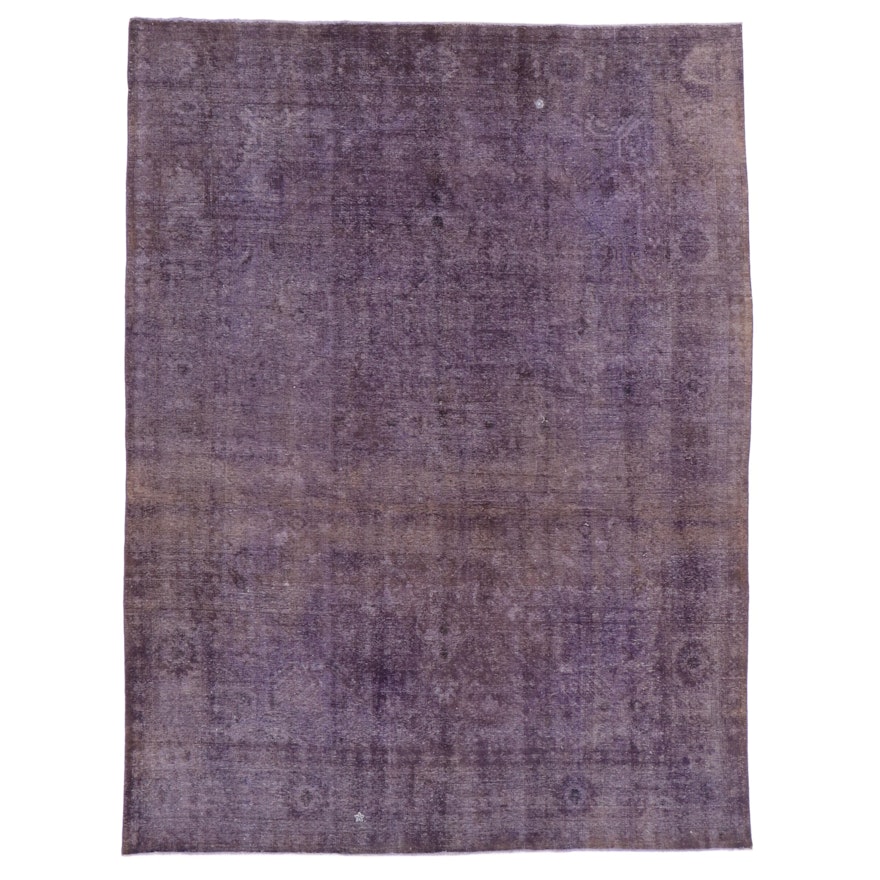 9'11 x 13'7 Hand-Knotted Persian Overdyed Room Size Rug