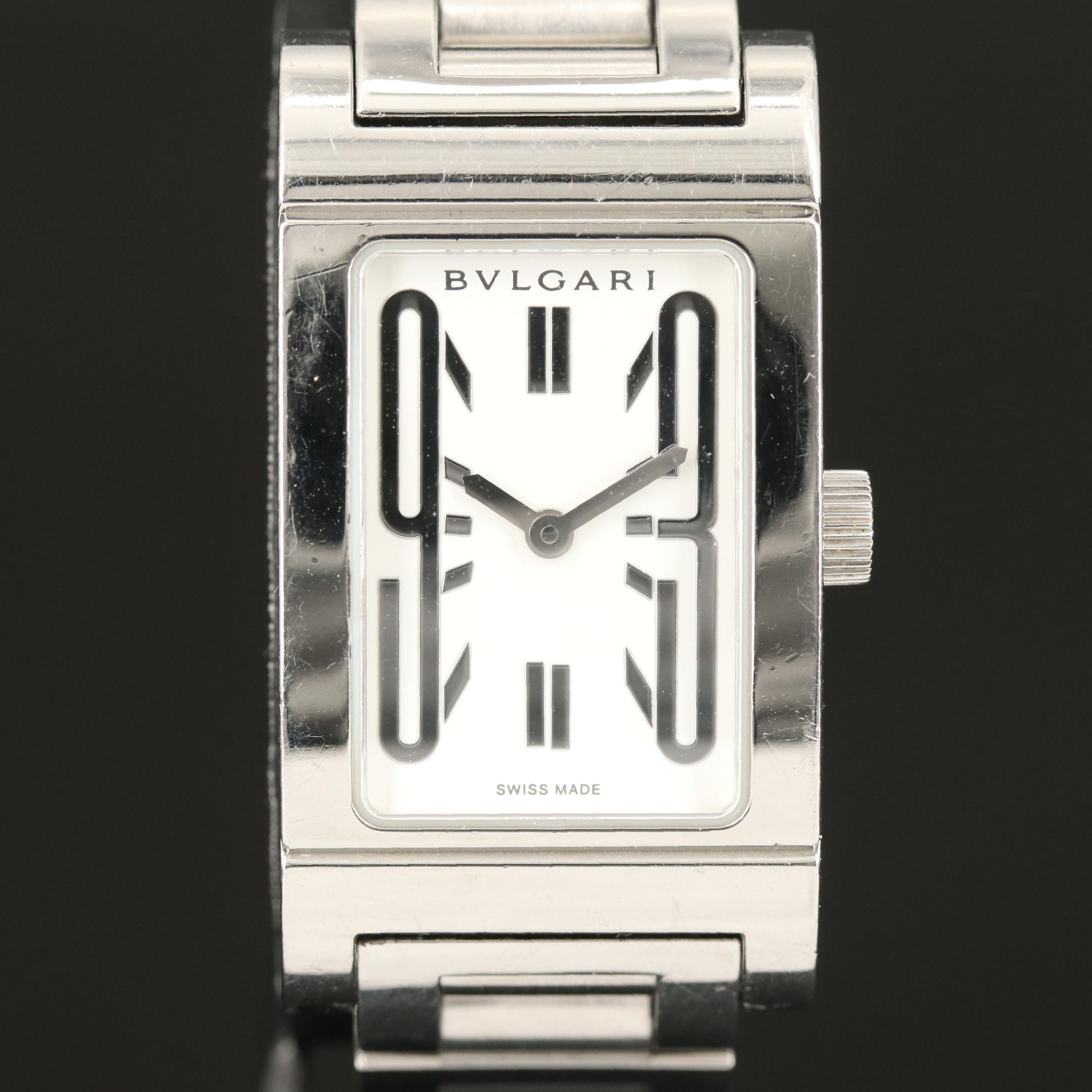 BVLGARI Rettangolo Stainless Steel Watch