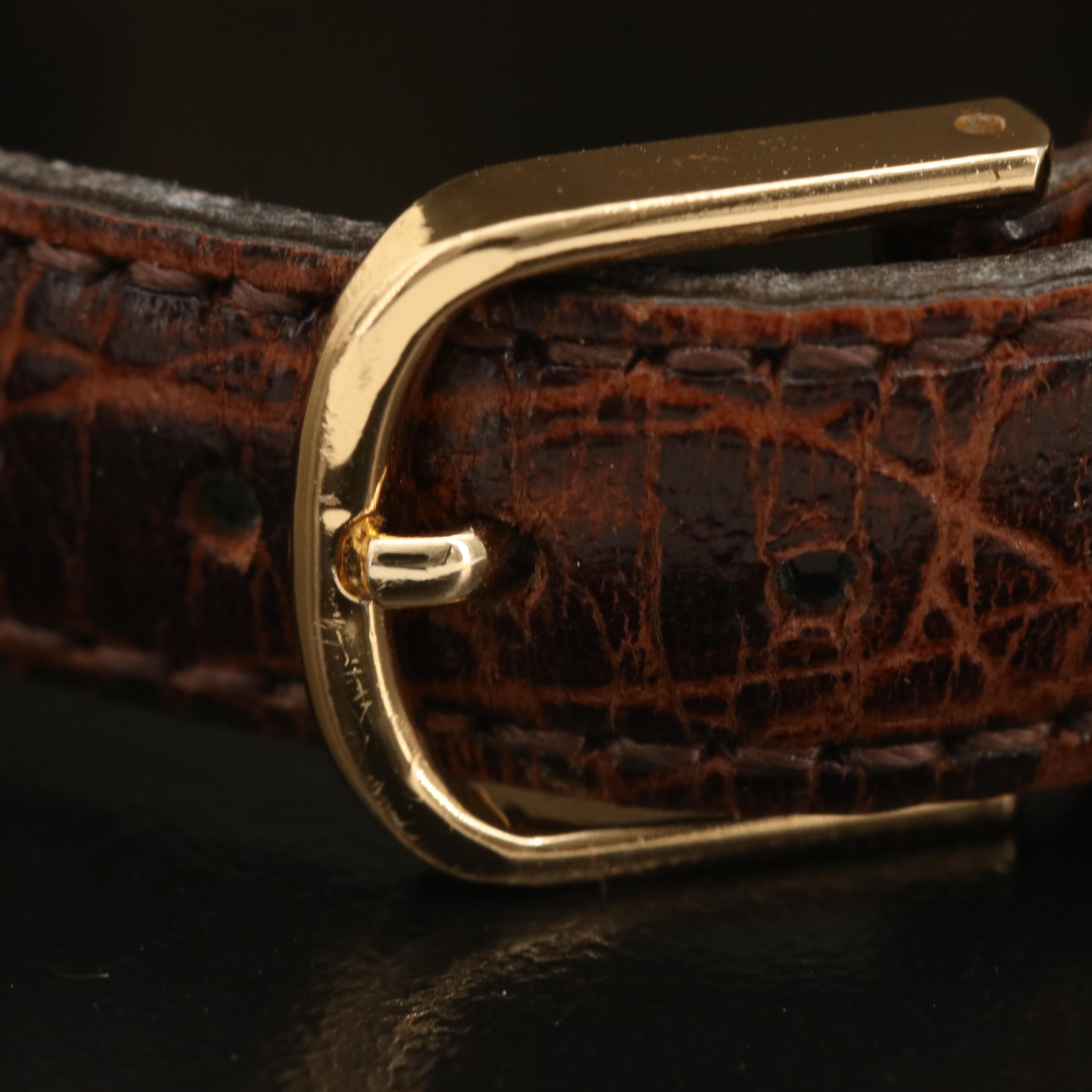 Vintage Waltham 14K Tank Style Watch