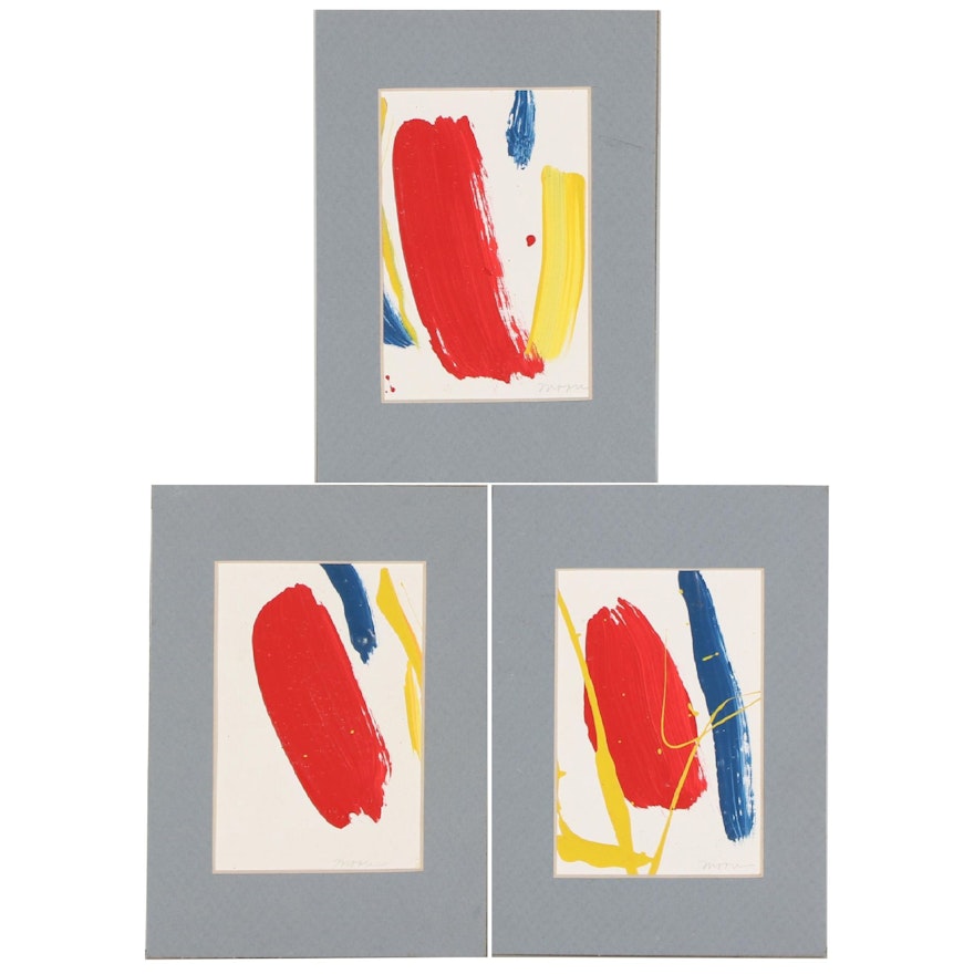 Abstract Acrylic Paintings, Circa 2000