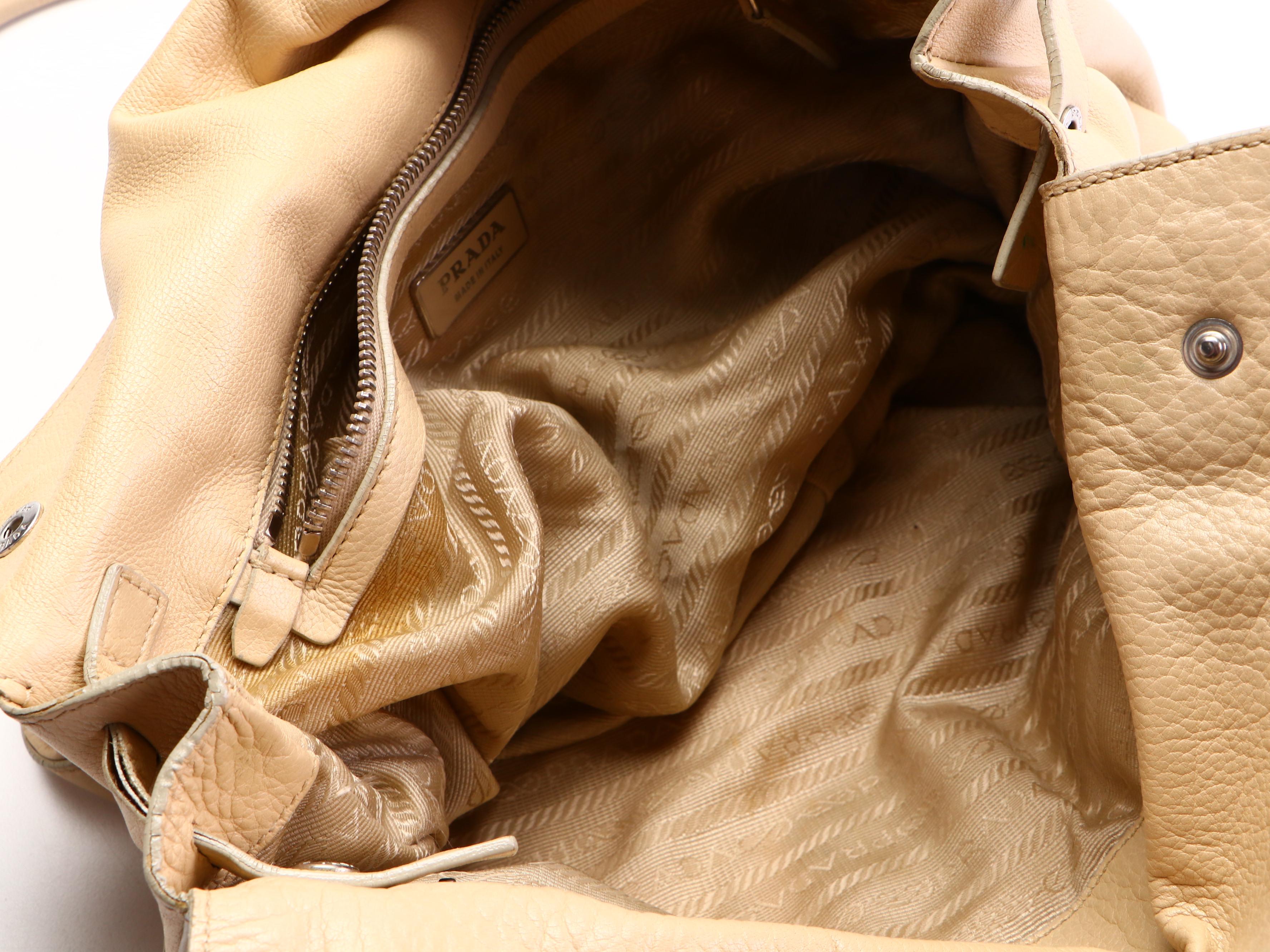 Prada Leather Fold-Over Bag