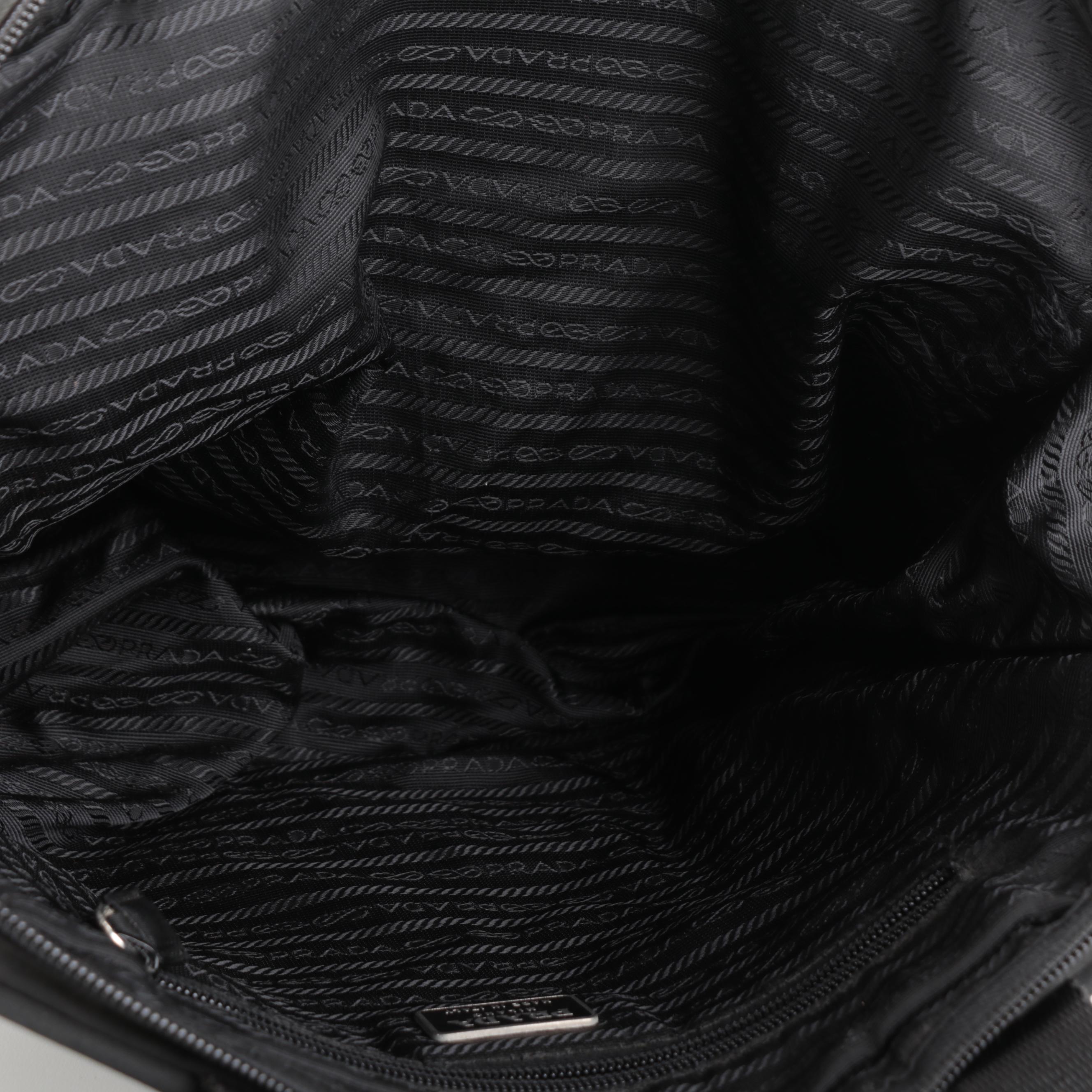 Prada Black Nylon Tessuto Handbag