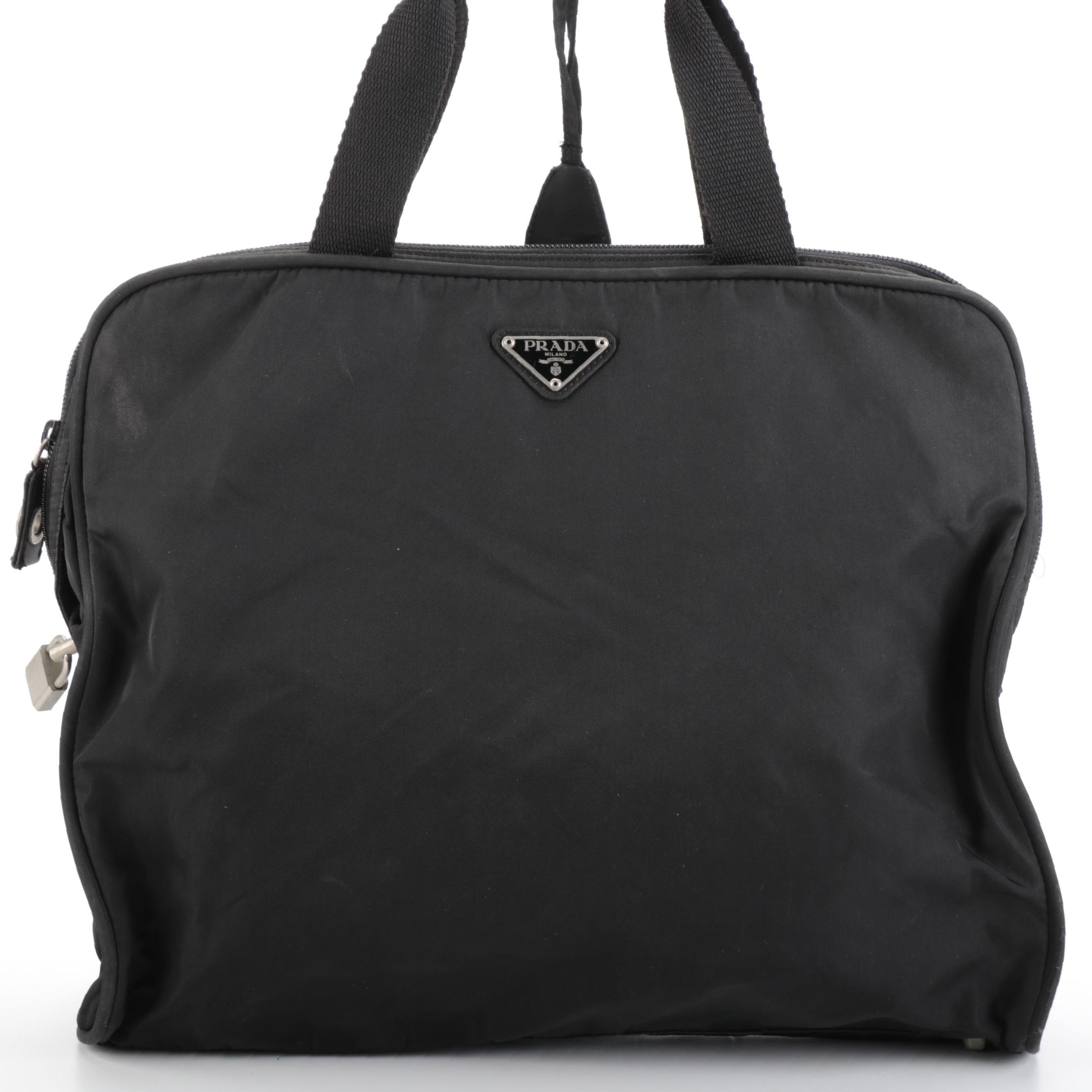 Prada Black Nylon Tessuto Handbag