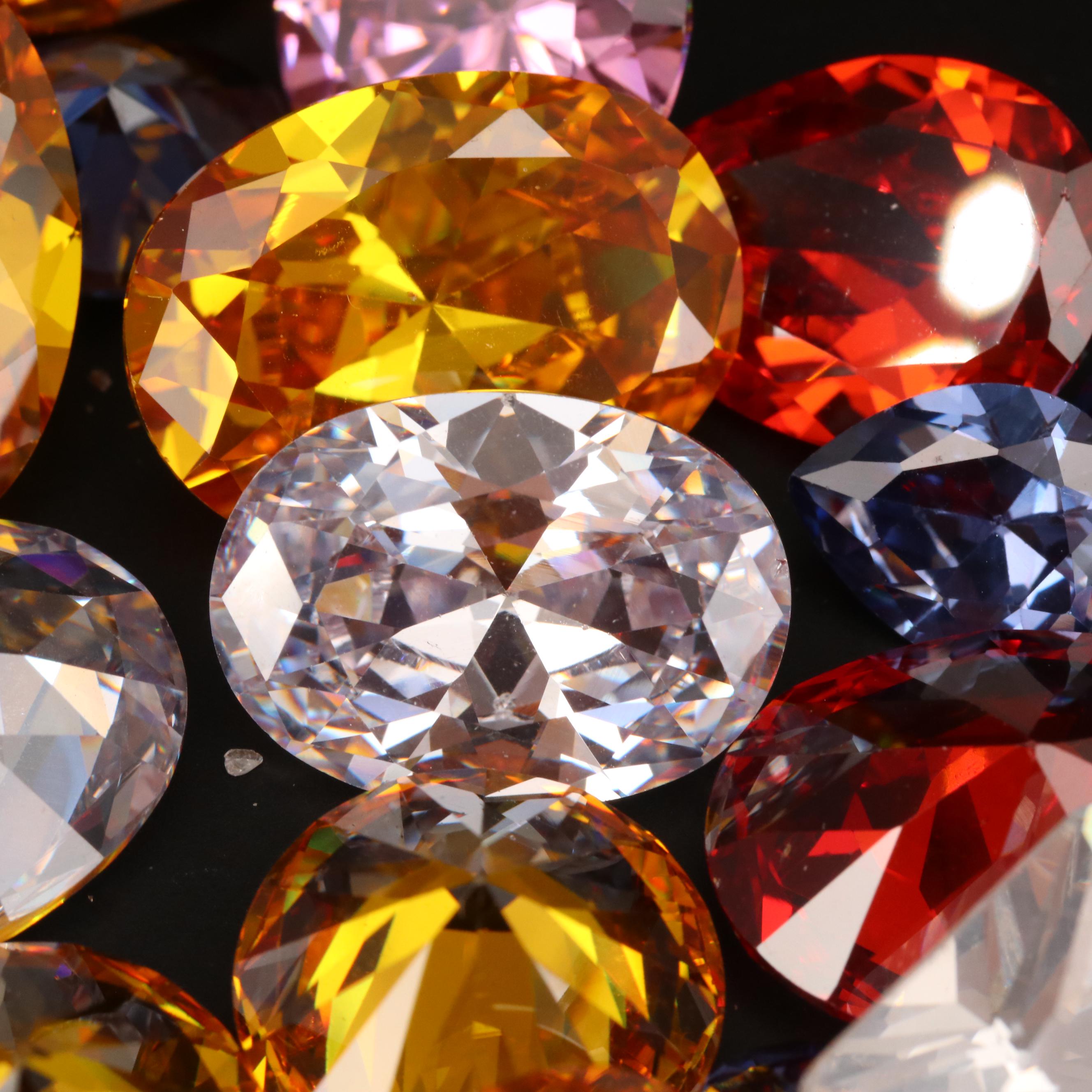 Loose Mixed Faceted Cubic Zirconia