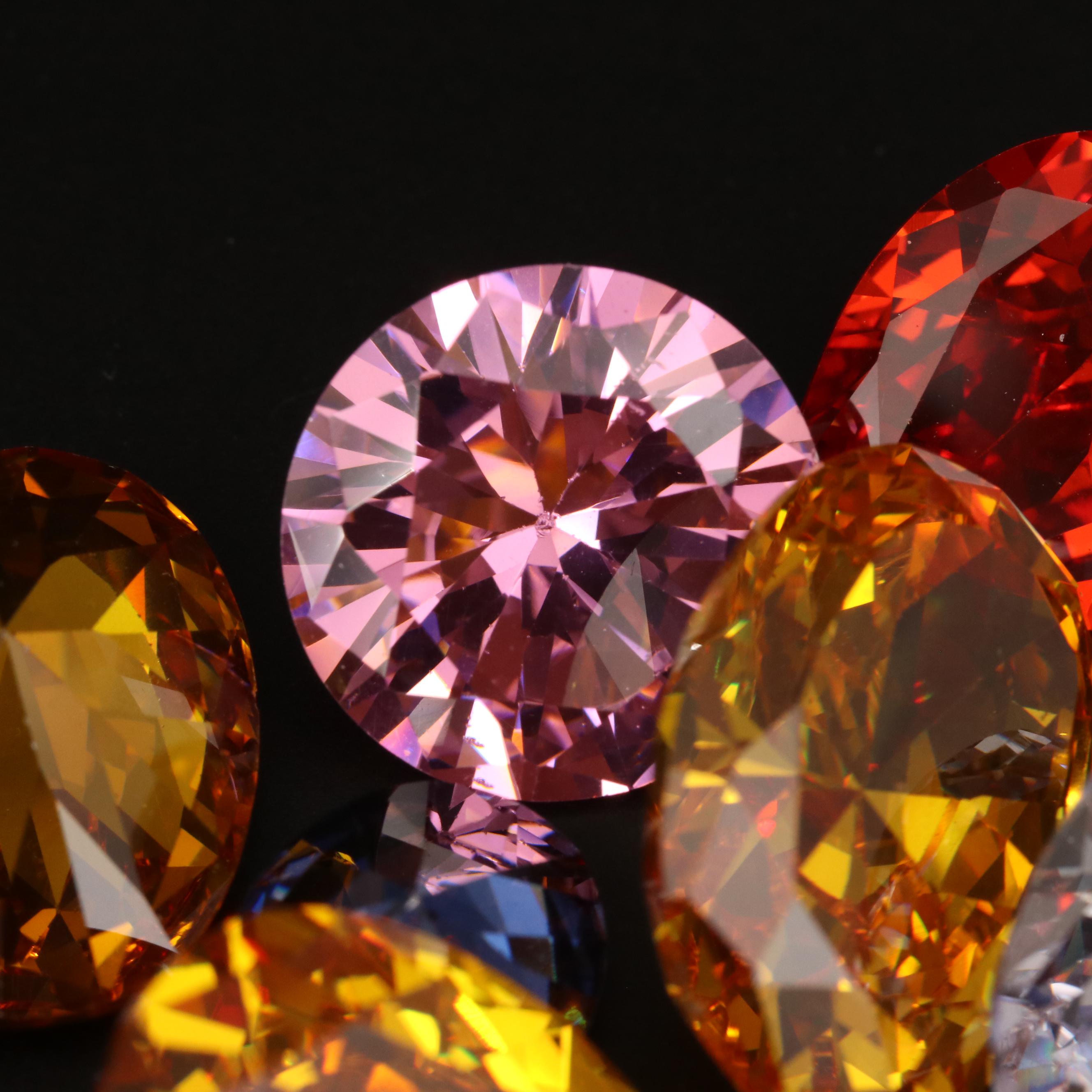 Loose Mixed Faceted Cubic Zirconia