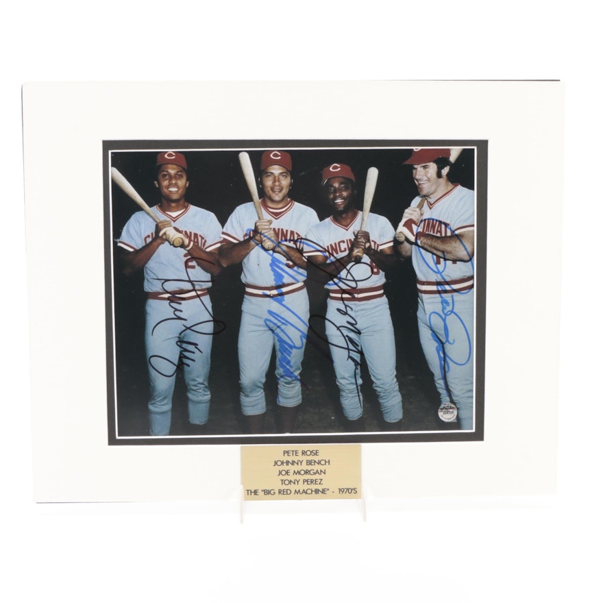 Rose, Bench, Morgan, and Perez Signed "The Big Red Machine" (1970s) Photo Print