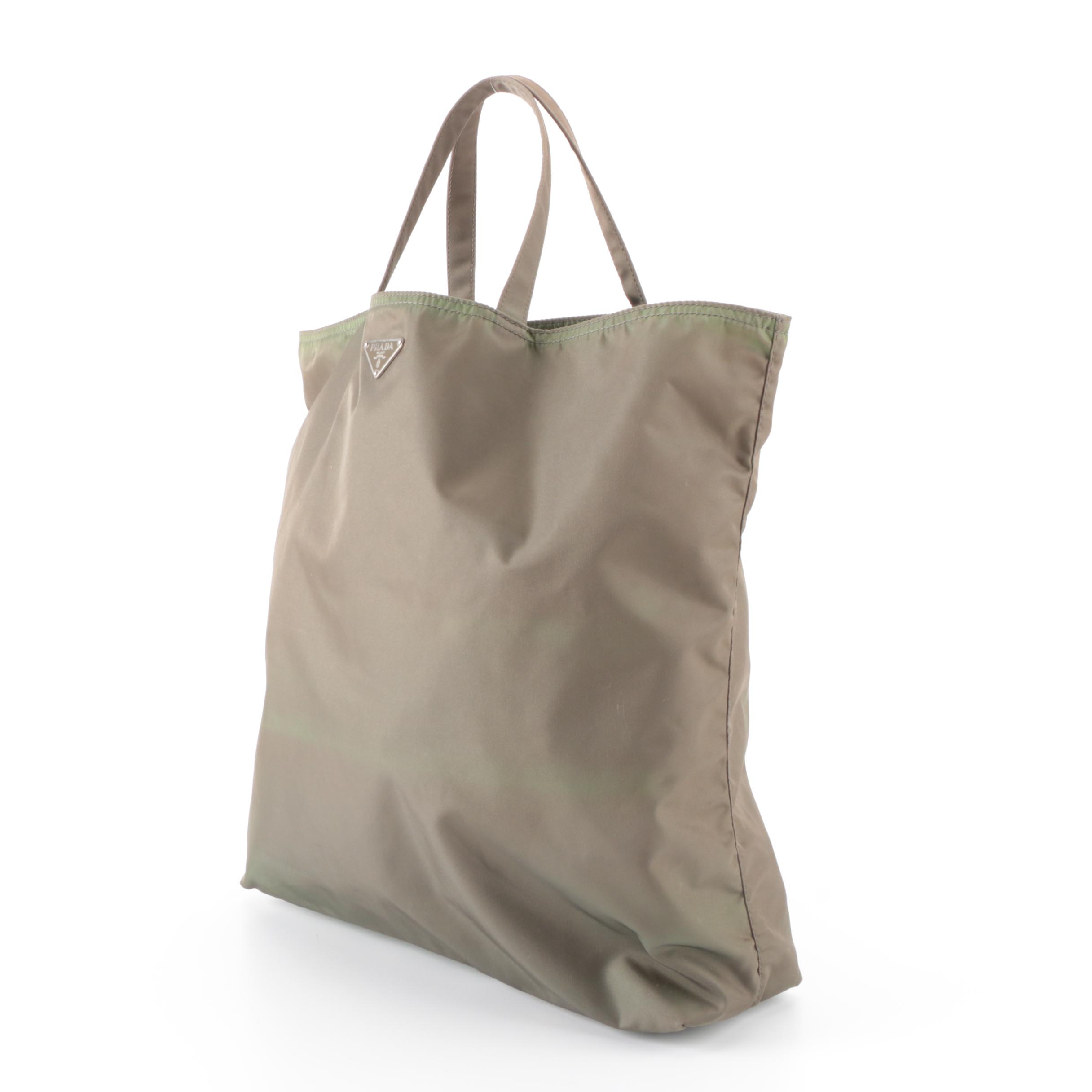 Prada Embellished Tote Bag in Tessuto Nylon