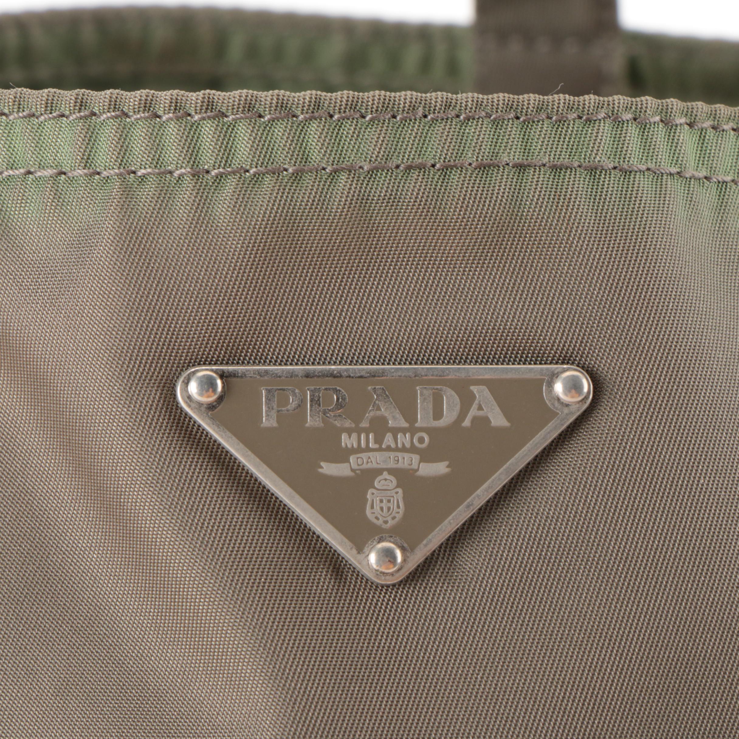 Prada Embellished Tote Bag in Tessuto Nylon