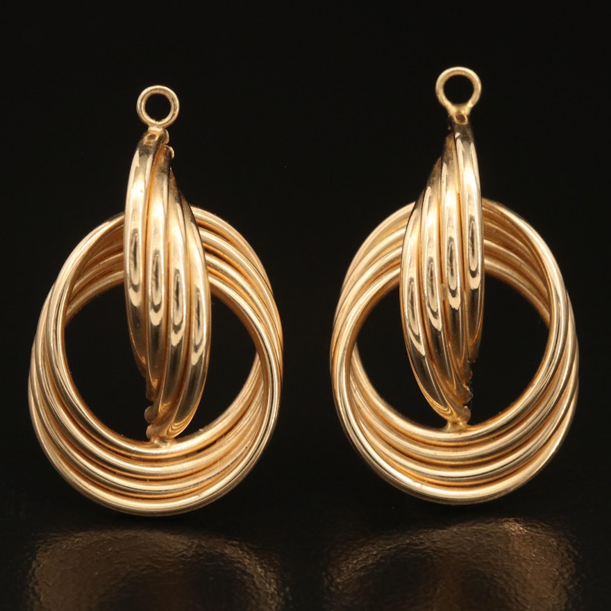 14K Knot Earring Jackets