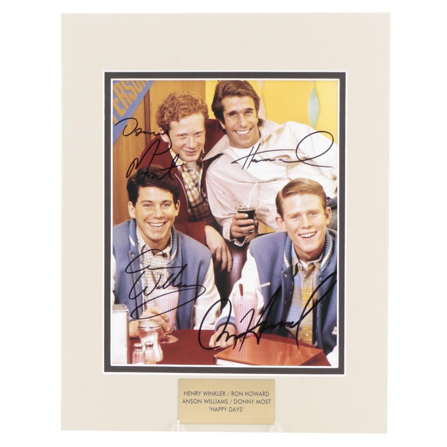 Winkler, Howard, Williams, and Most Signed "Happy Days" TV Sitcom Photo Print