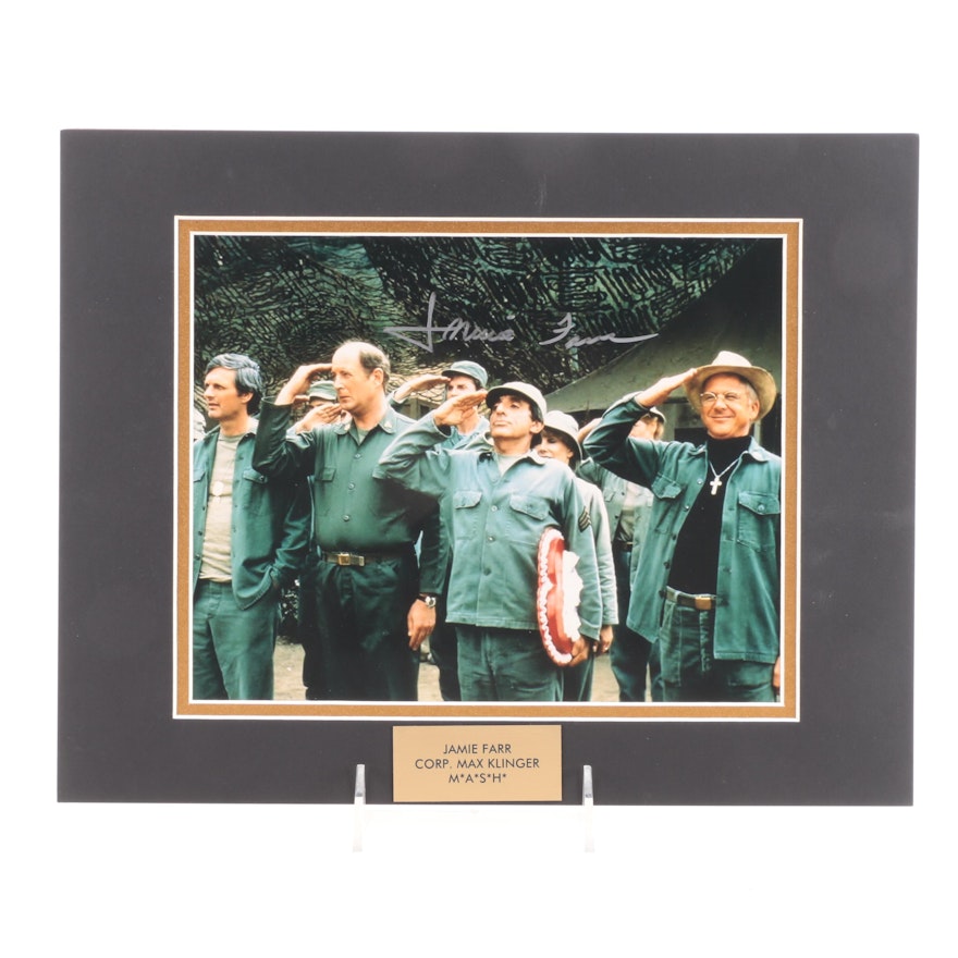 Jamie Farr "Corp. Max Klinger" Signed M*A*S*H Television Sitcom Photo Print, COA