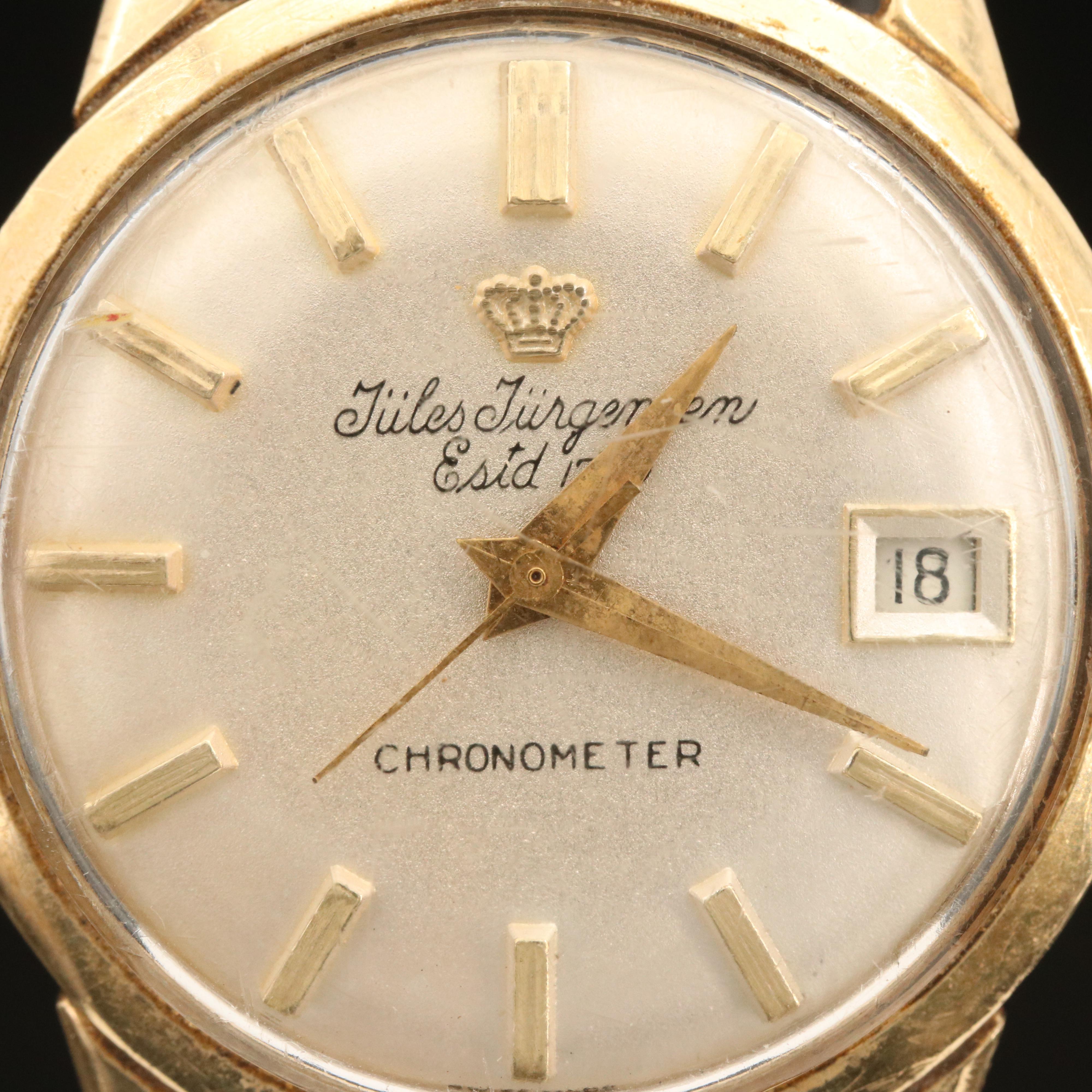 14K Jules Jurgensen Chronometre Watch