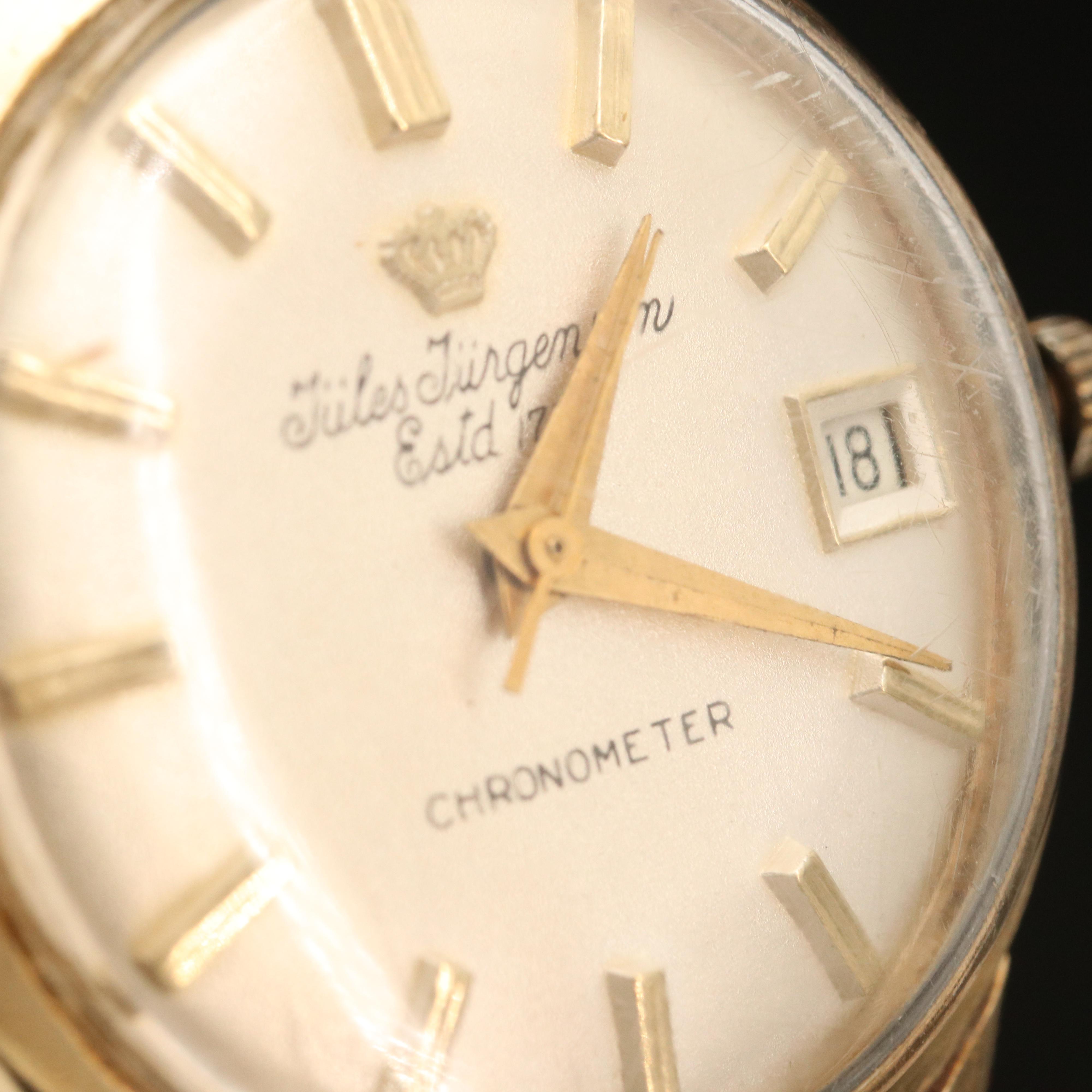 14K Jules Jurgensen Chronometre Watch