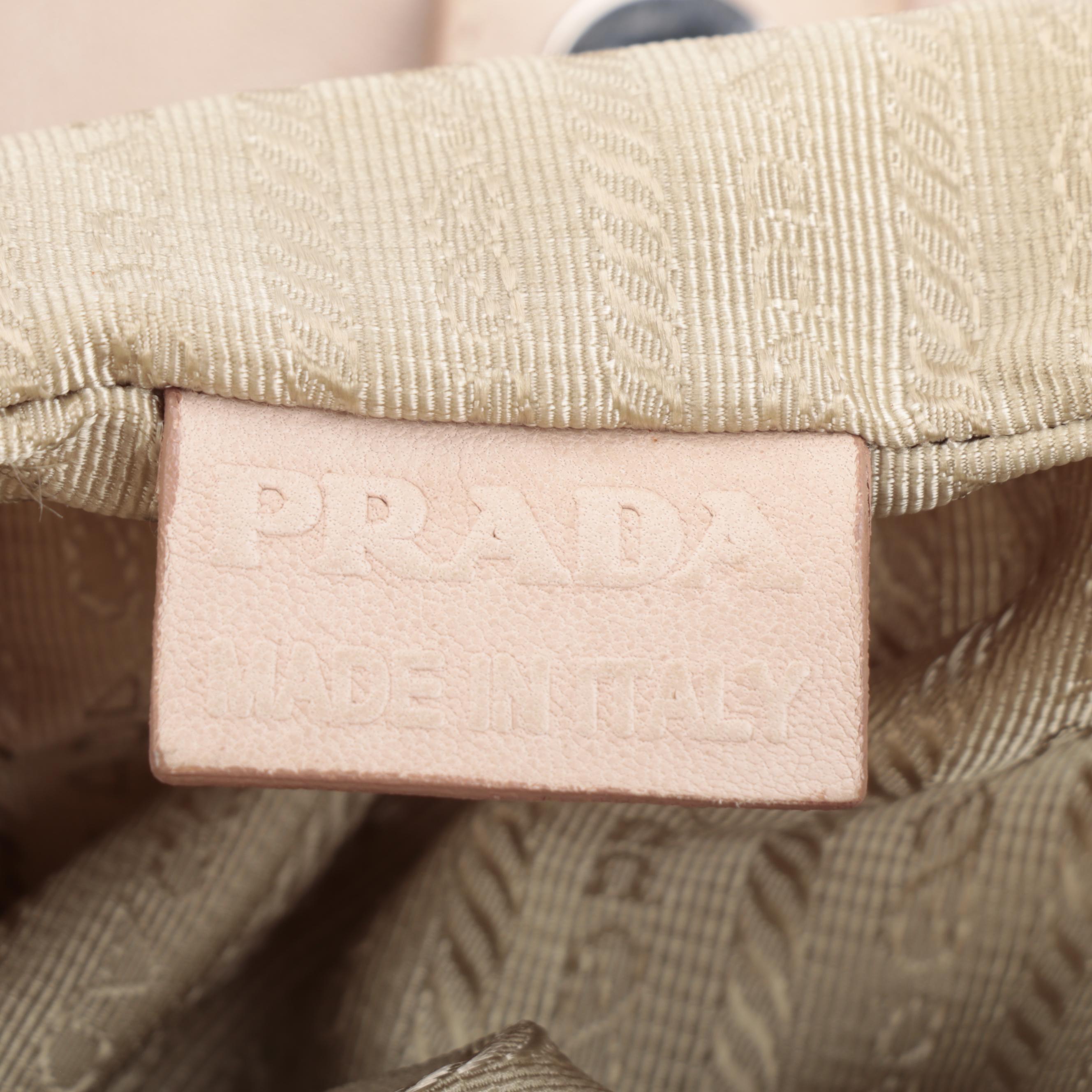 Prada Shoulder Tote Bag in Soft Nappa Leather