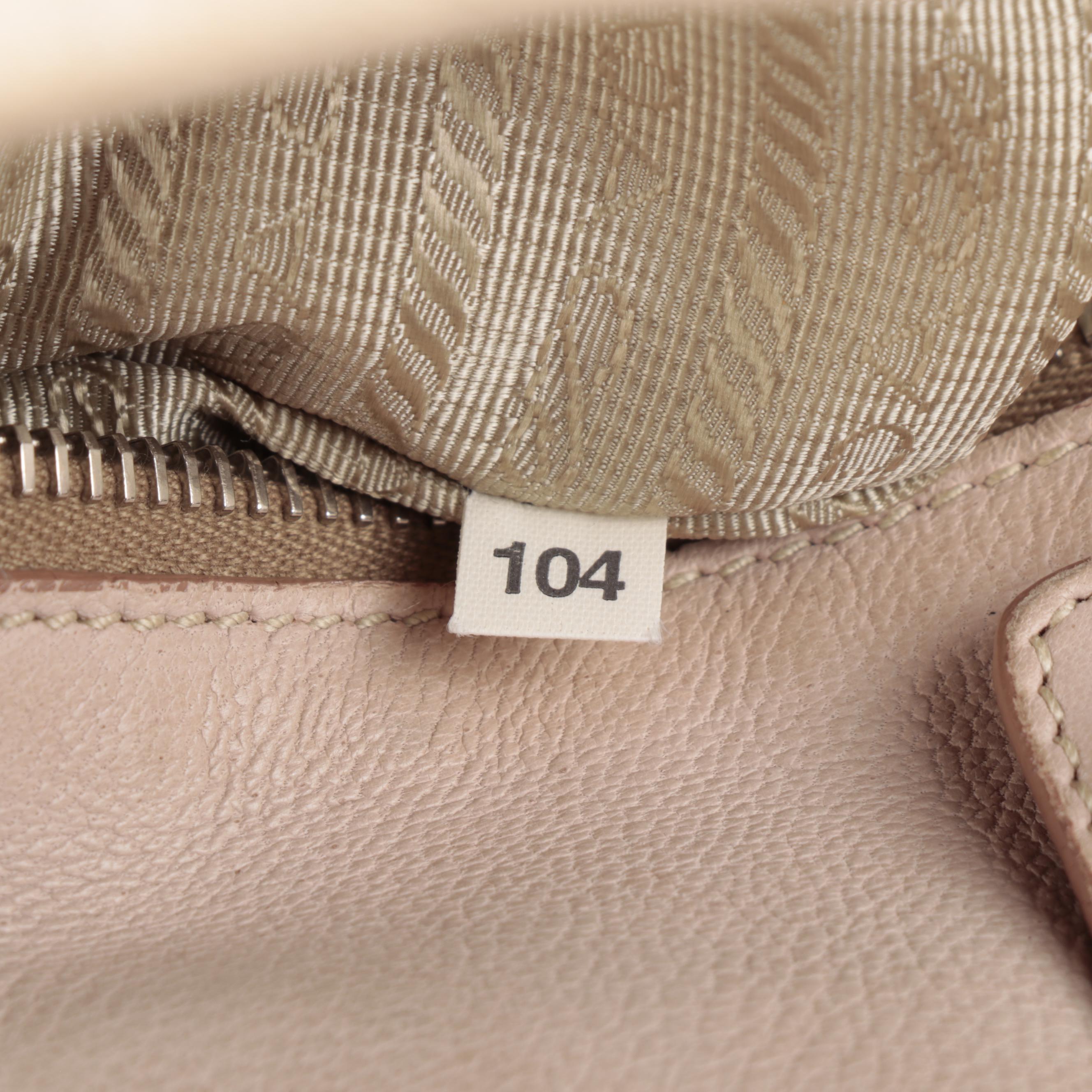 Prada Shoulder Tote Bag in Soft Nappa Leather