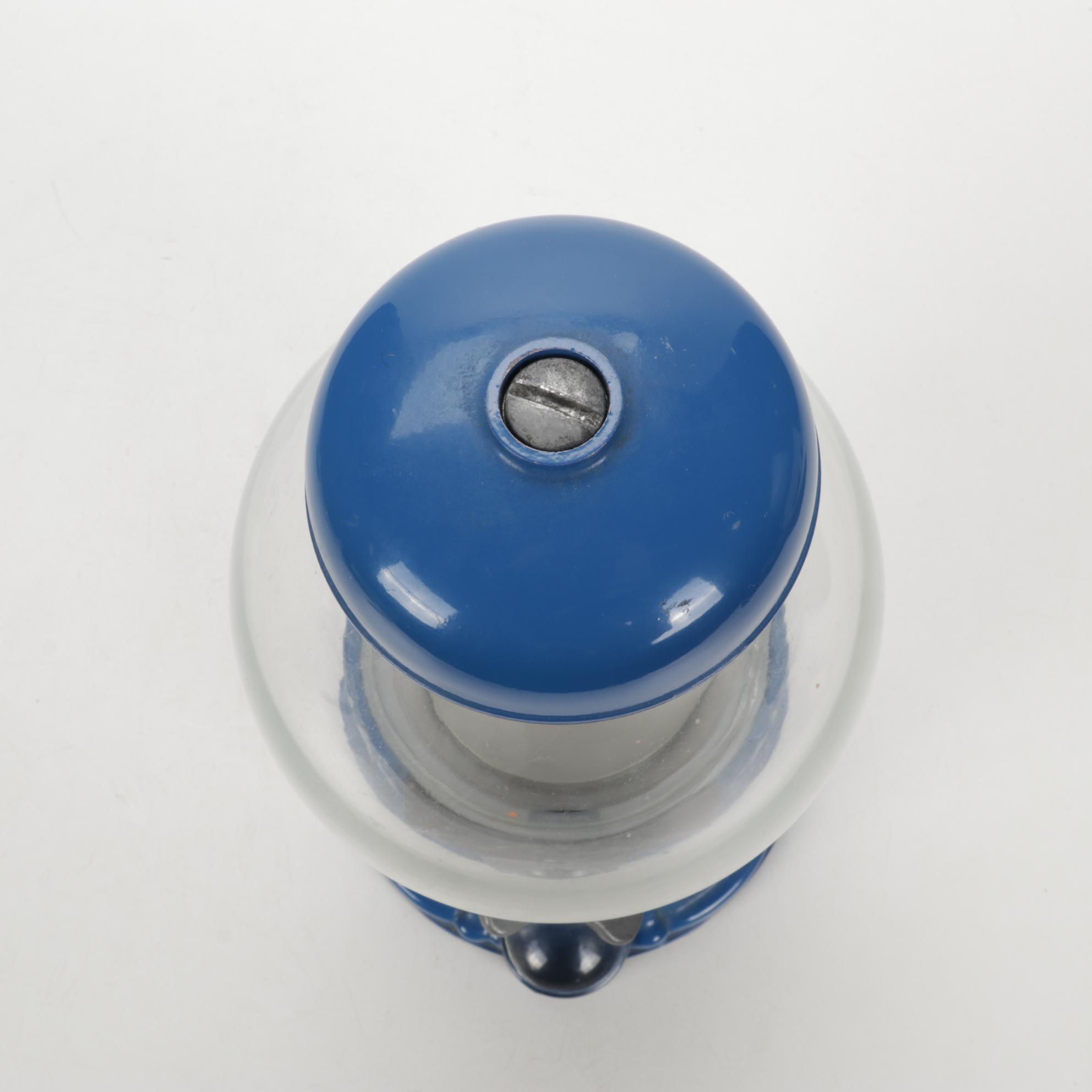 Cast Metal and Glass Table Top Gumball Machine