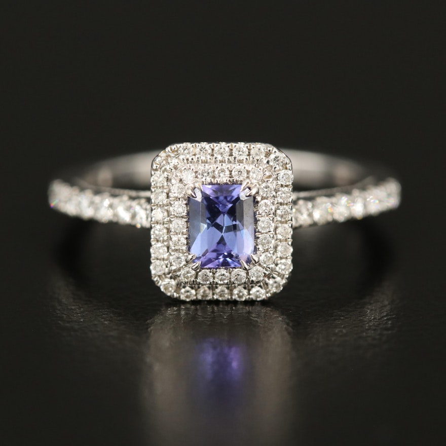 14K Tanzanite and Diamond Ring