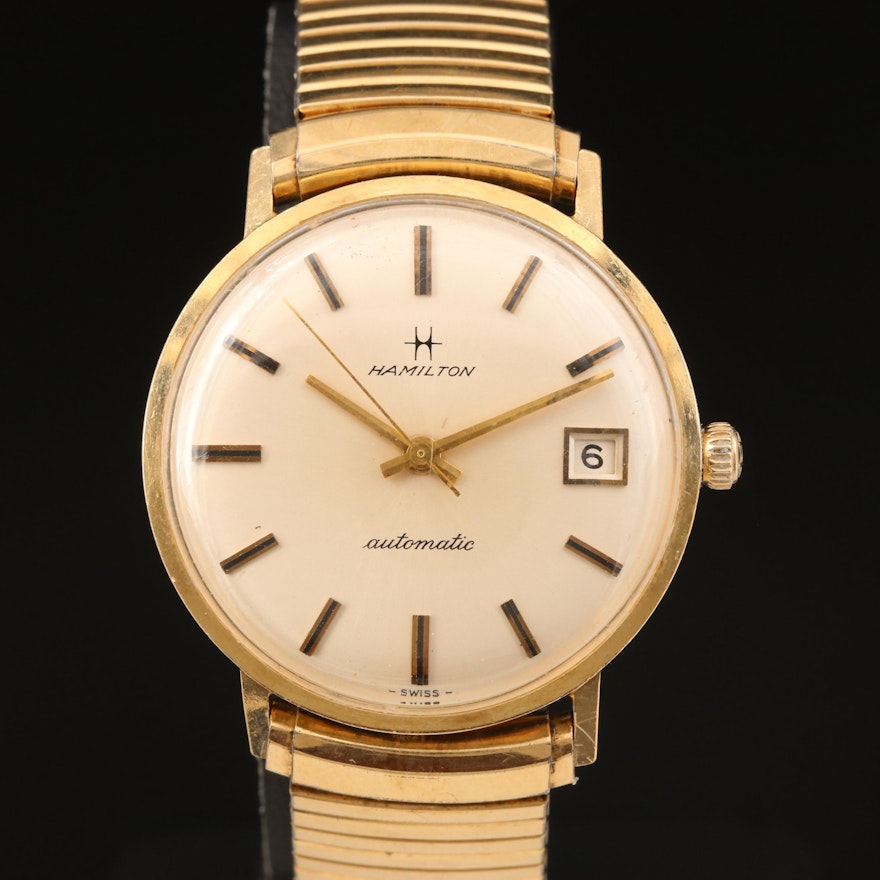 14K Hamilton Automatic Wristwatch with Date