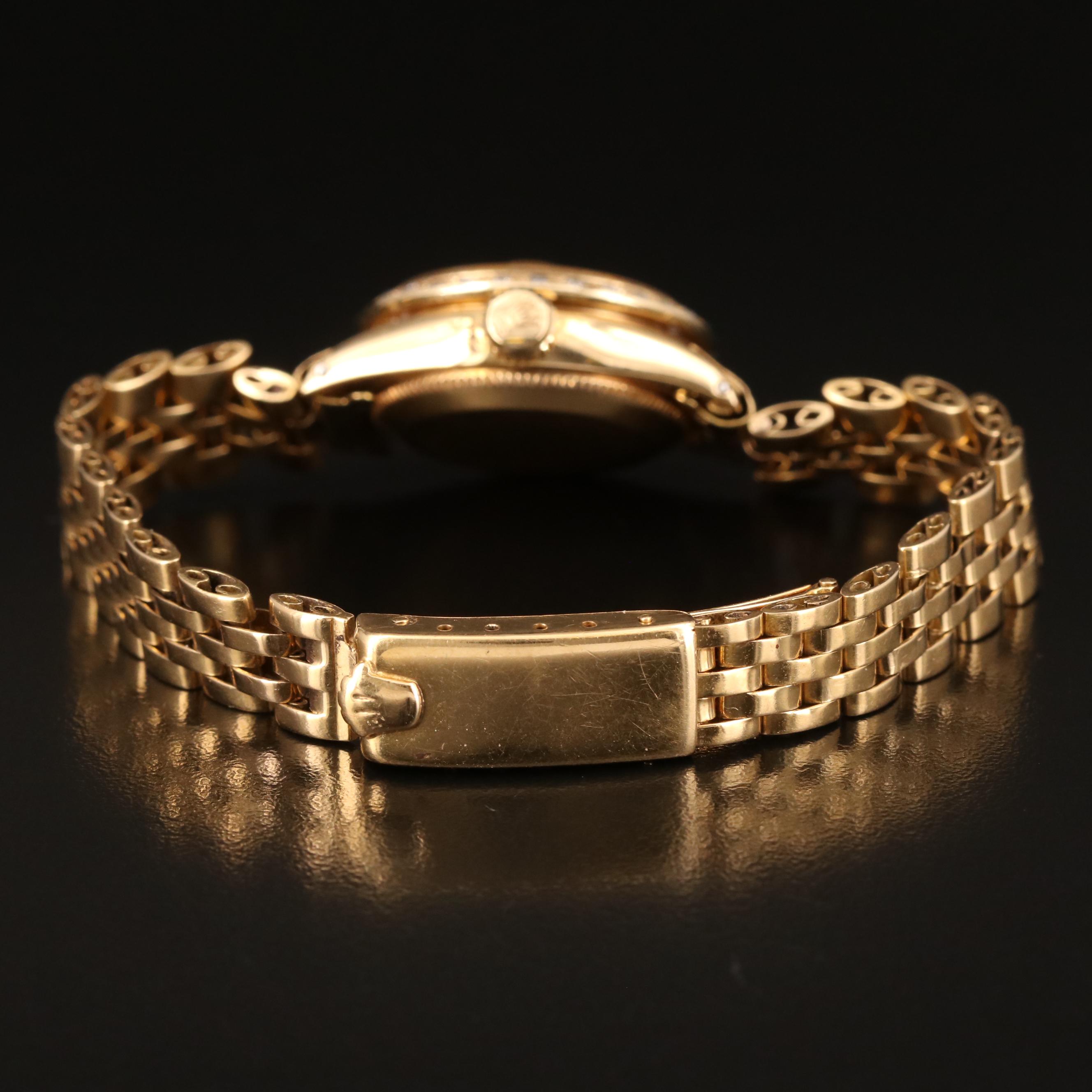 1960 Rolex Datejust Diamond Dial and Bezel 18K Watch