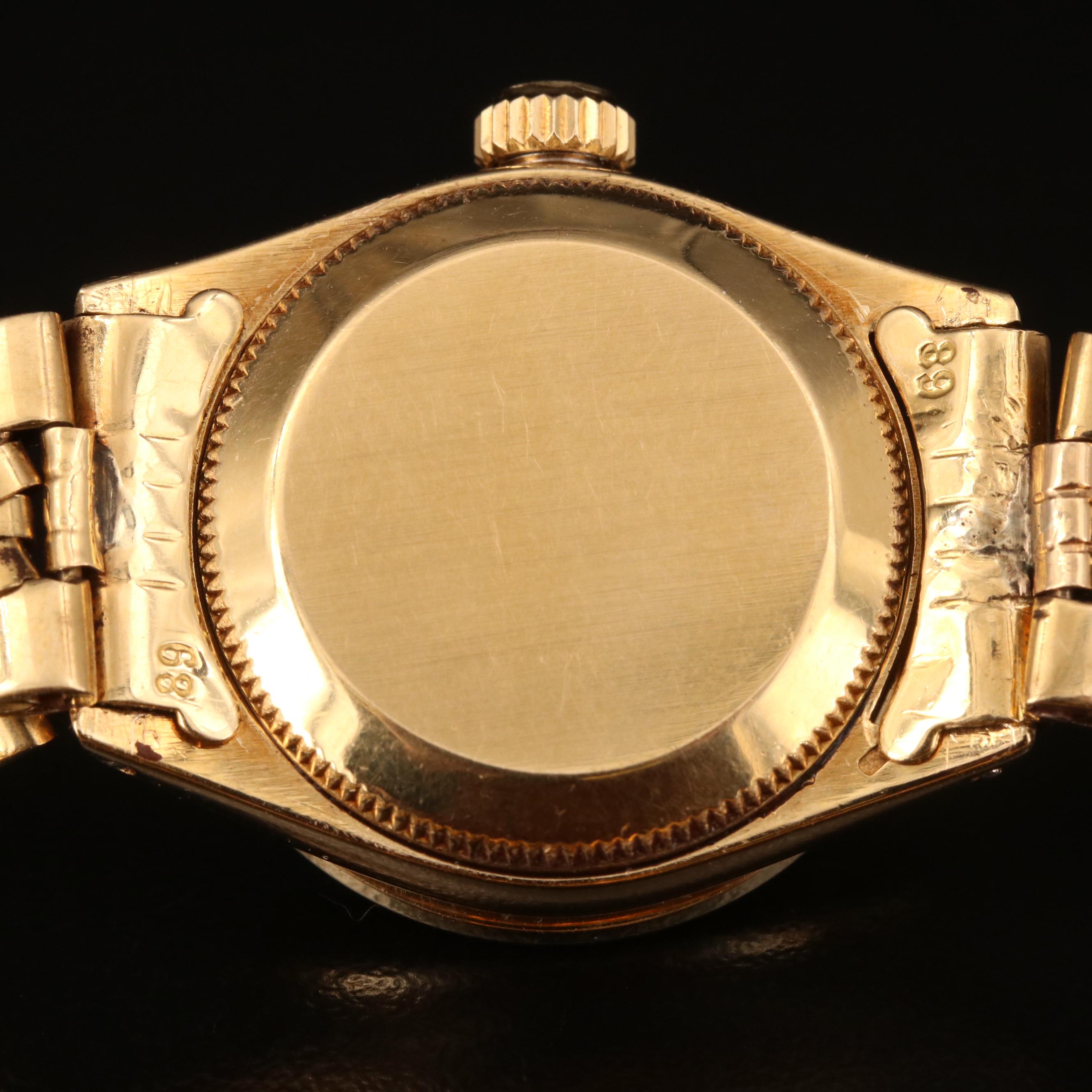 1960 Rolex Datejust Diamond Dial and Bezel 18K Watch