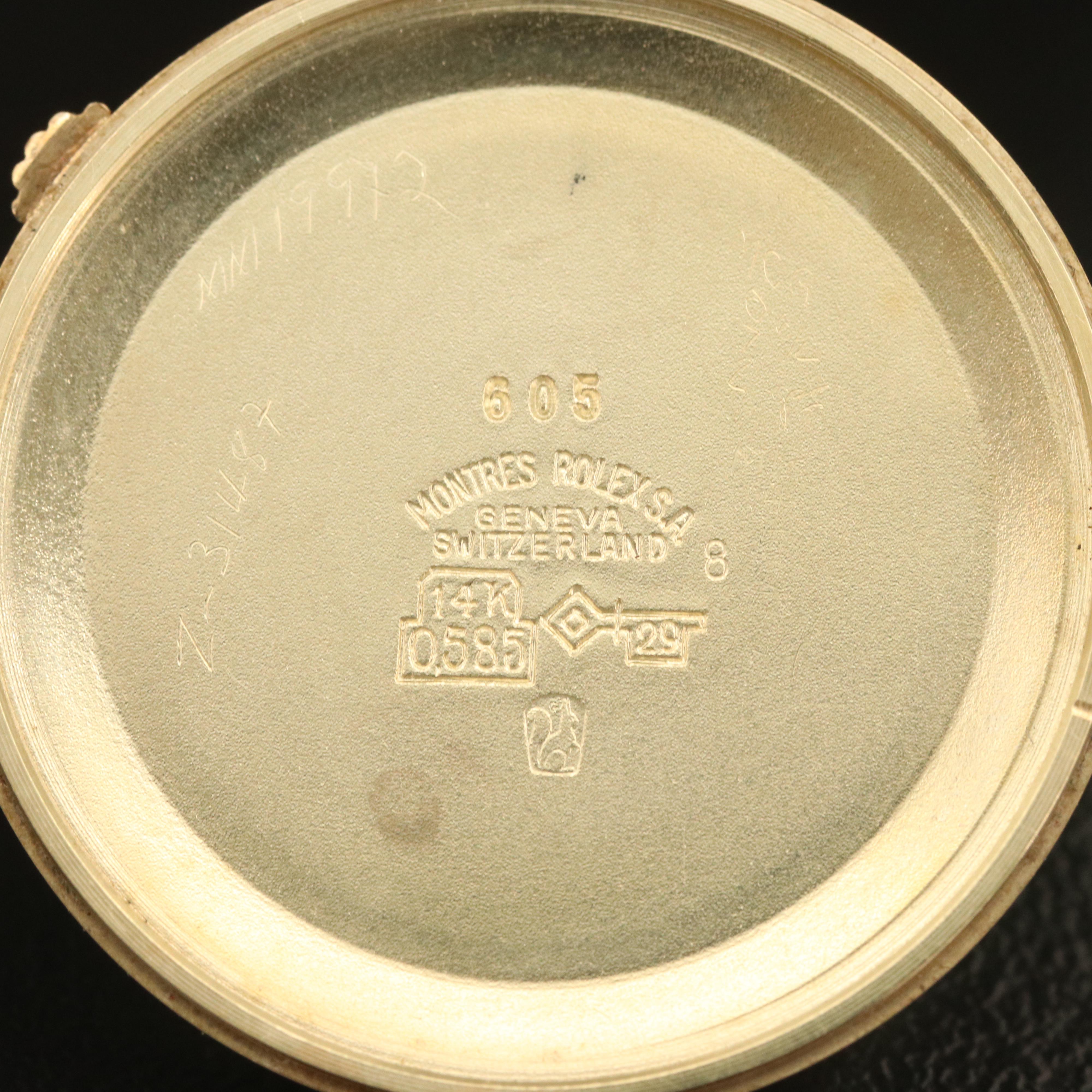 Rolex Cellini 14K Model 605 Watch