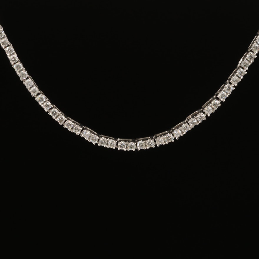 14K 3.37 CTW Diamond Line Necklace