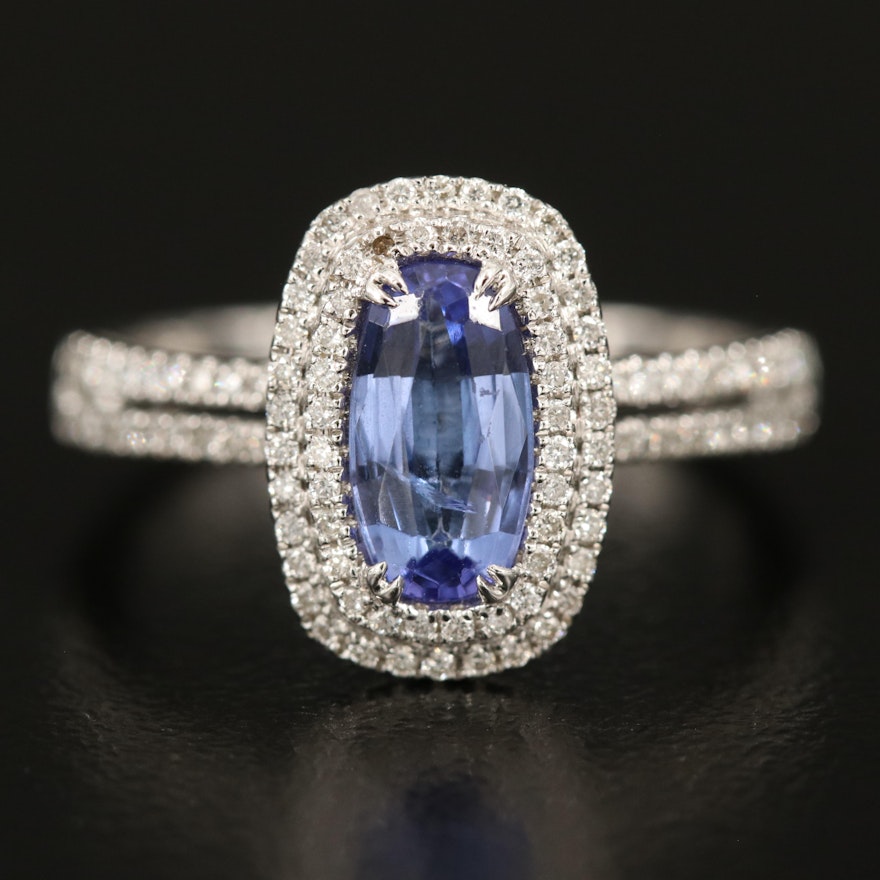 14K Tanzanite and Diamond Ring