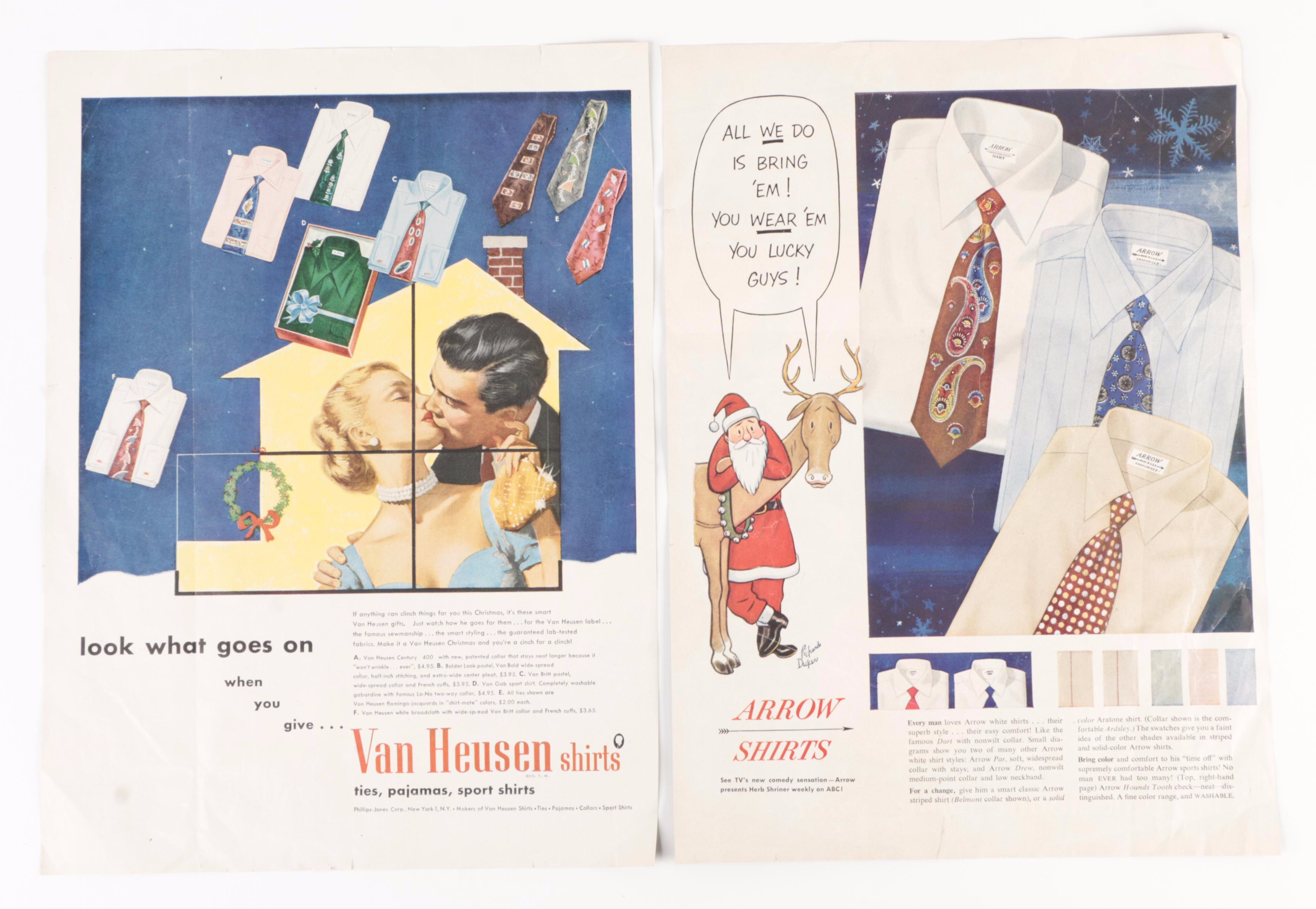 Coca-Cola Christmas Santa Claus Magazine Advertisements, 1942-1964