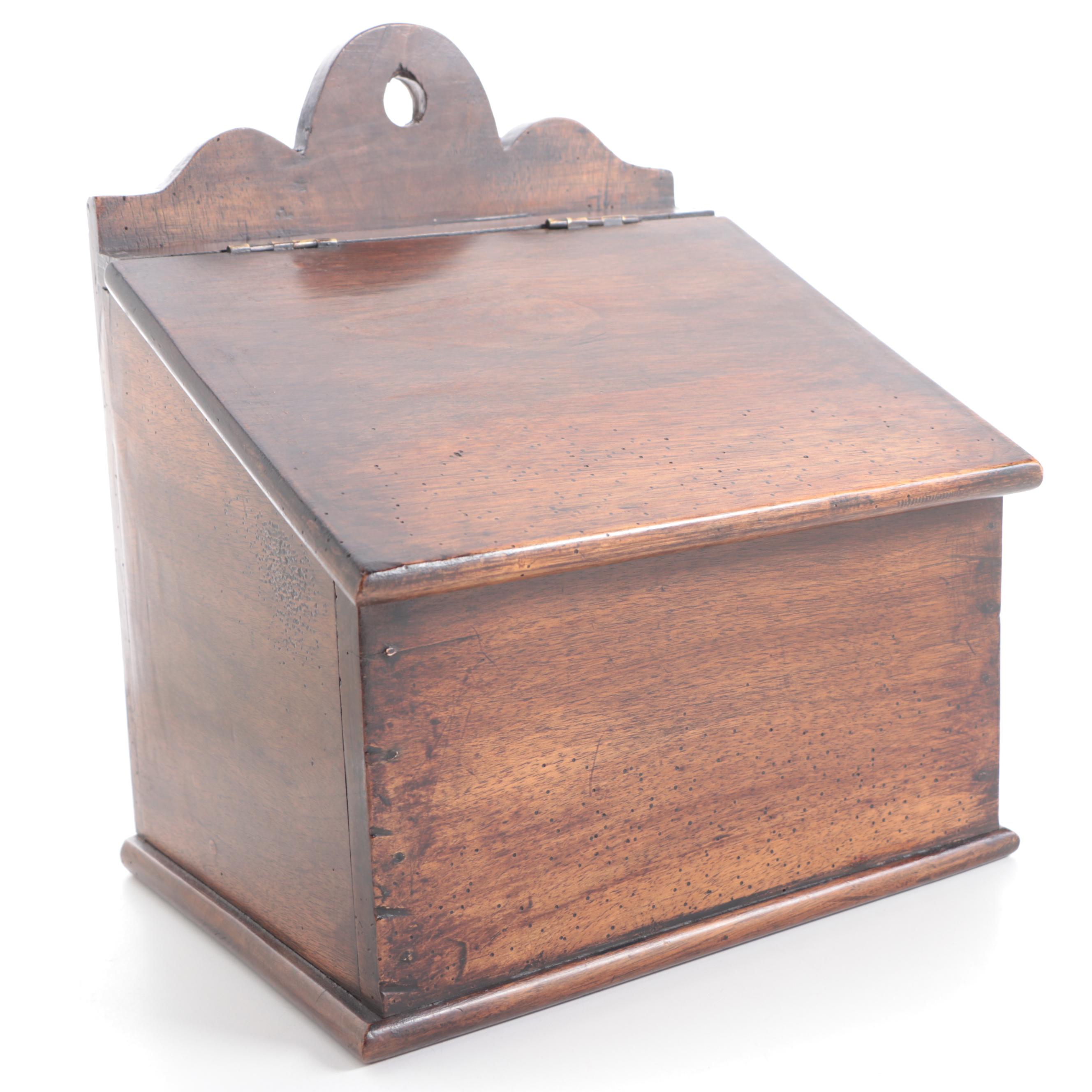 Primitive Wooden Salt Boxes, Antique