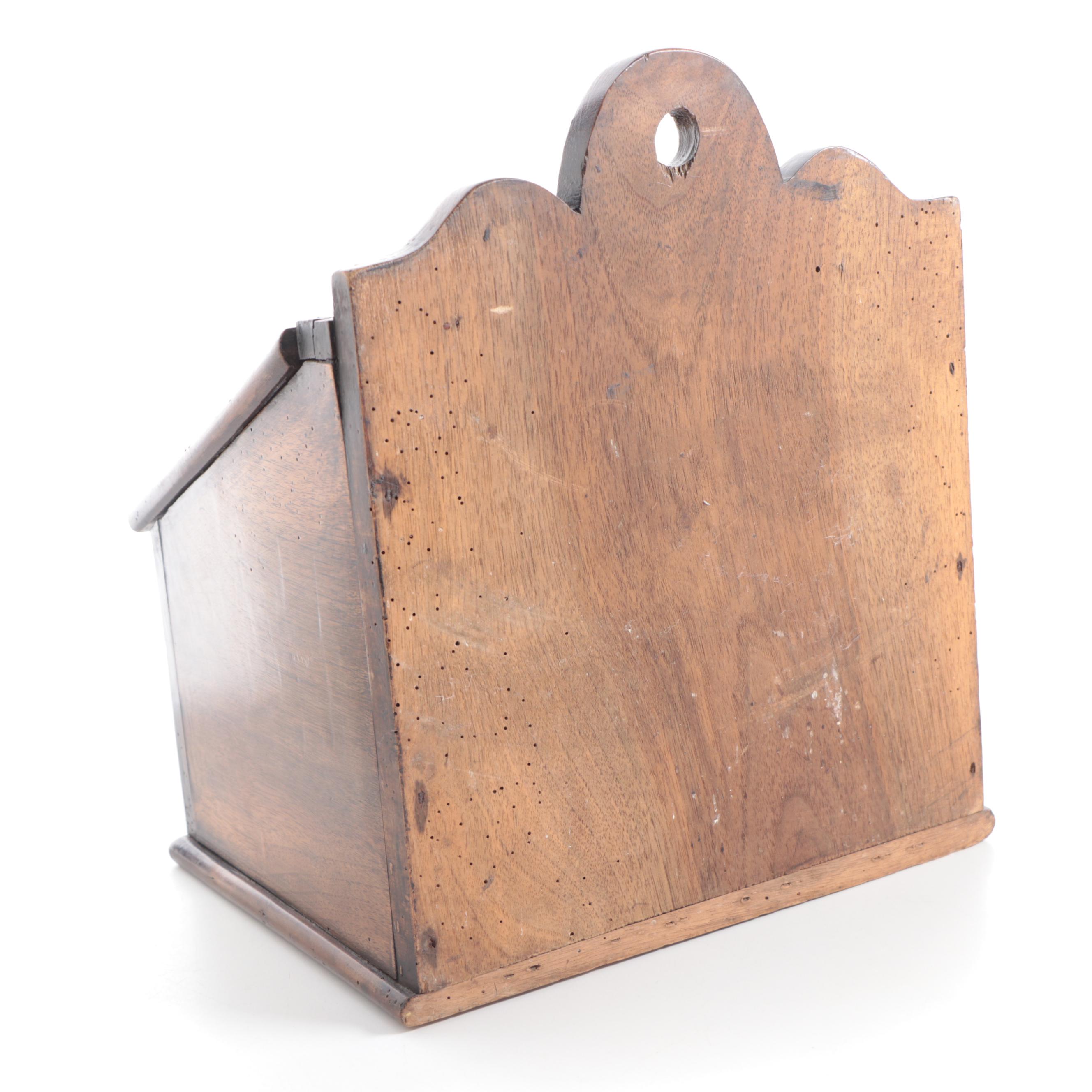 Primitive Wooden Salt Boxes, Antique