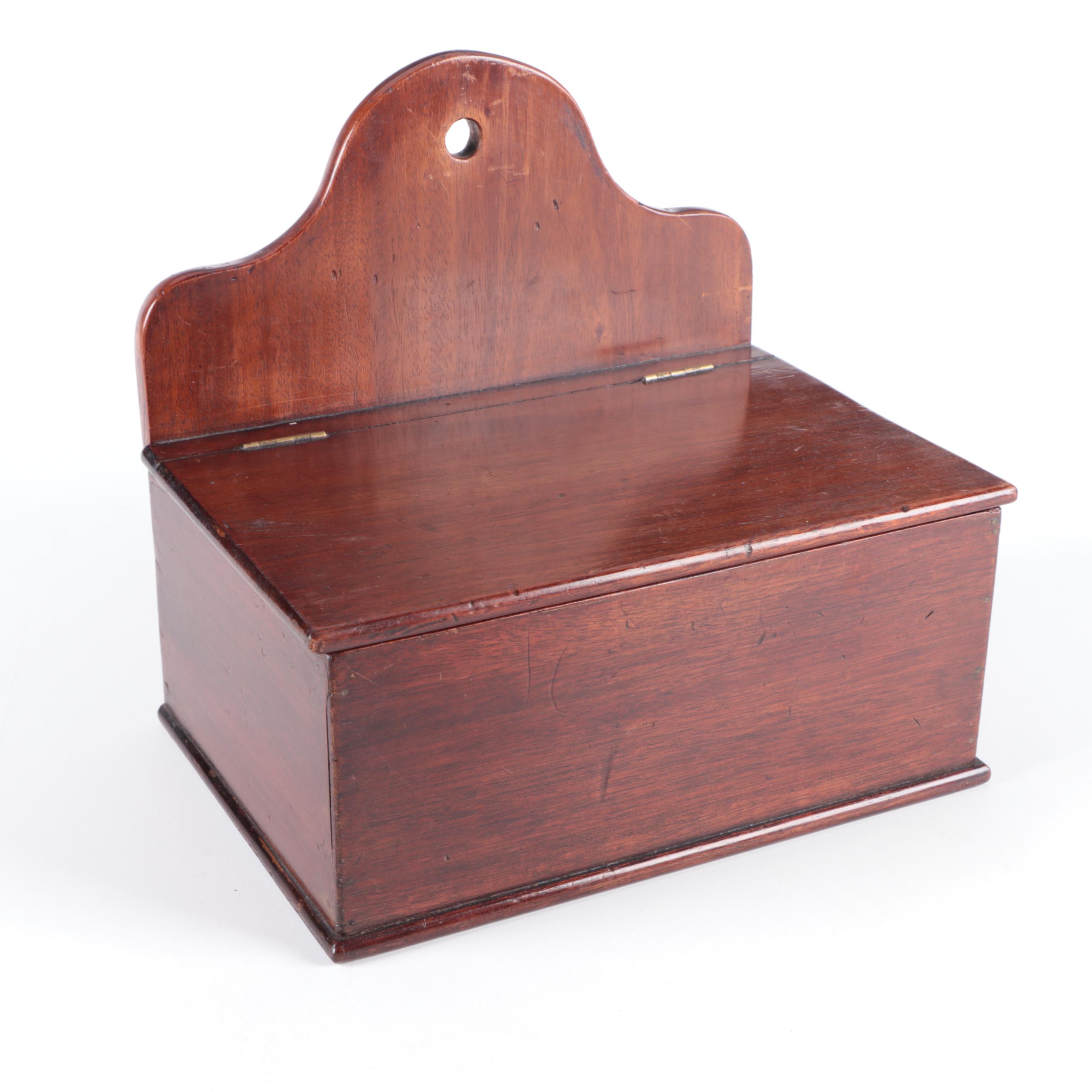 Primitive Wooden Salt Boxes, Antique