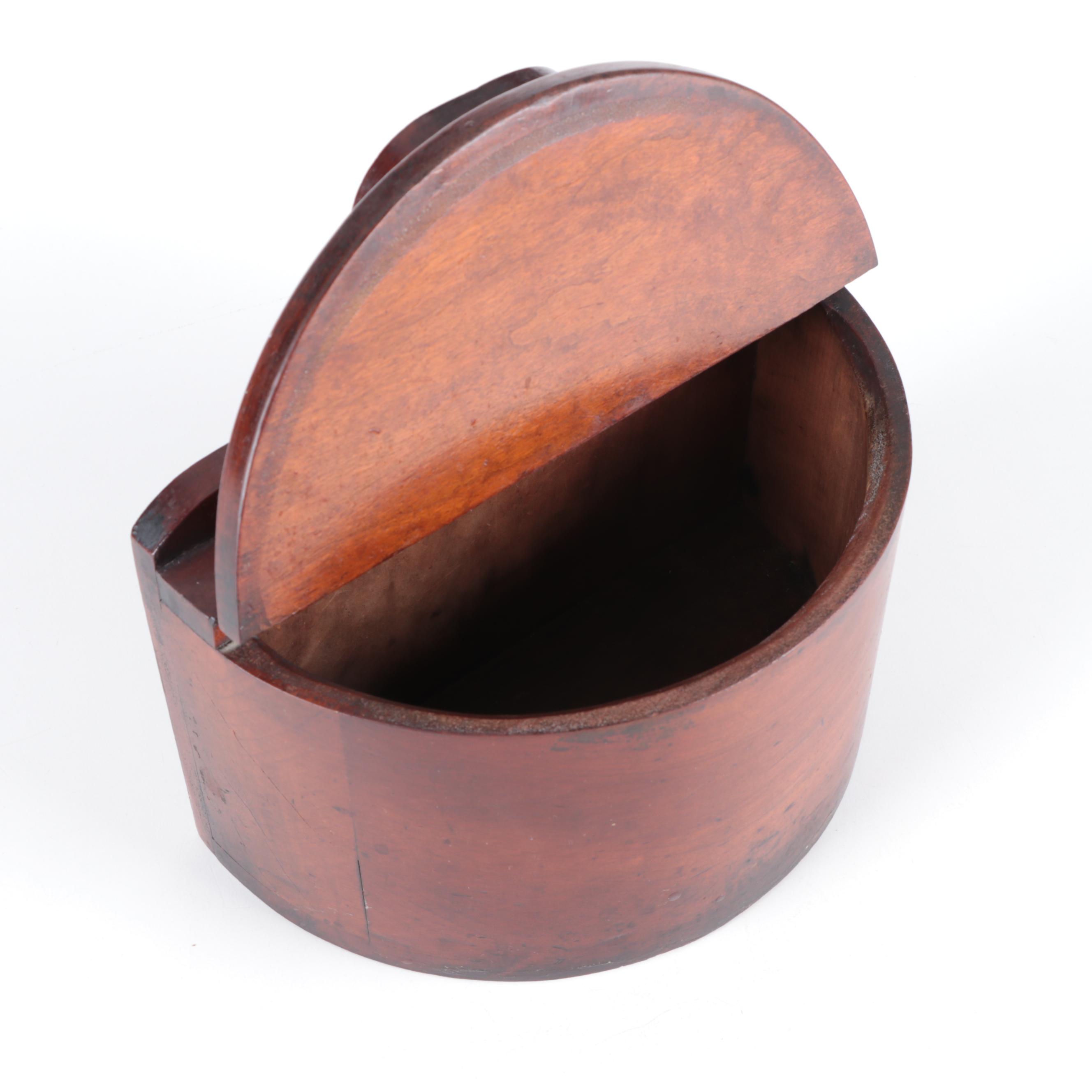 Primitive Wooden Salt Boxes, Antique