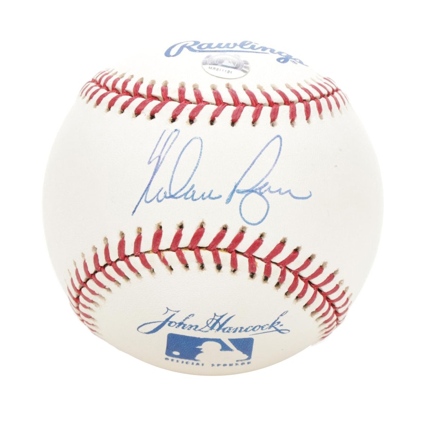 Nolan Ryan Signed Baseball, Visual Pass