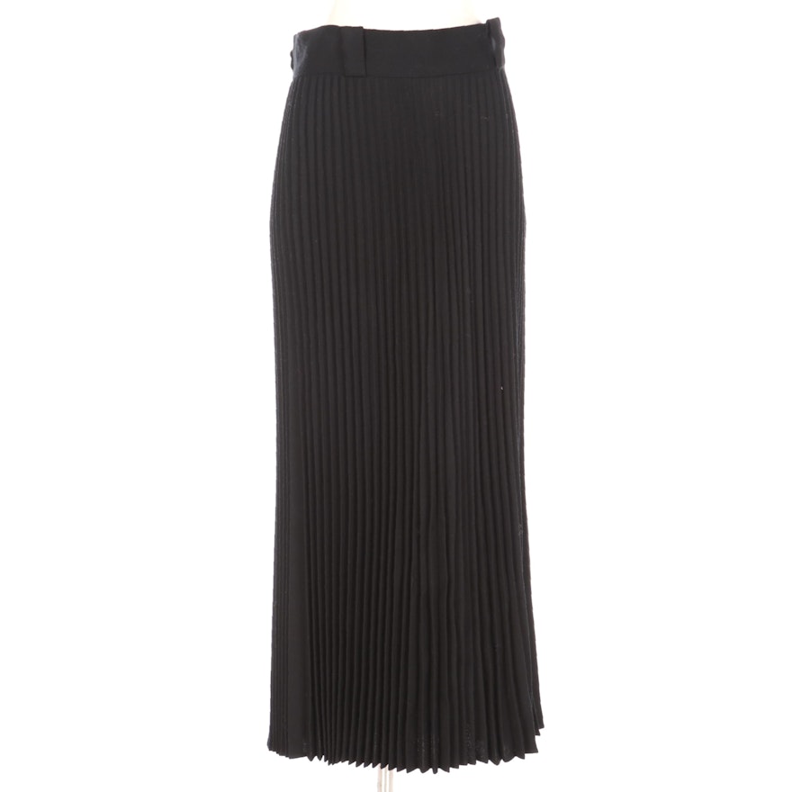 Spitalnick & Co. Accordion Pleated Black Wool Skirt from Saks Fifth Avenue