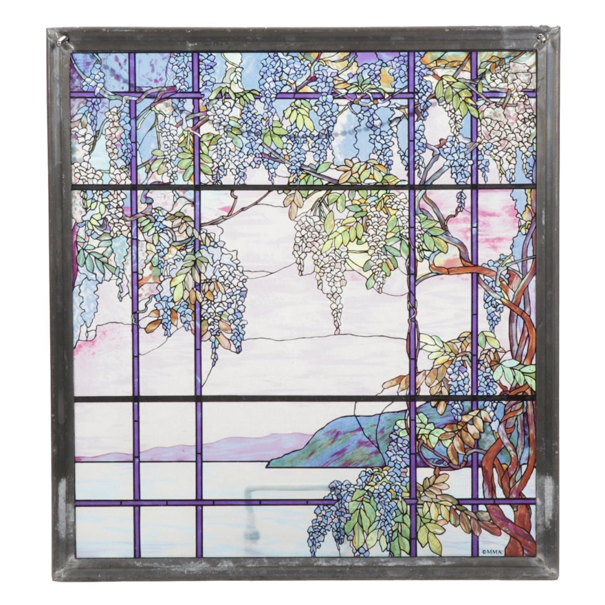 MMA Reproduction Tiffany Stained Glass Panel