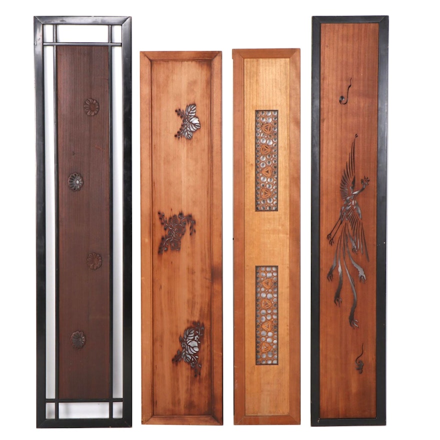 Asian Style Laser Cut and Relief Carved Door and Wall Panels