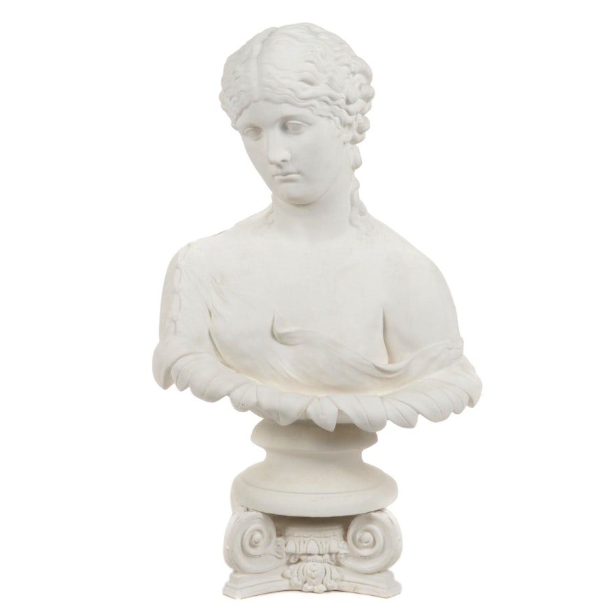 Neoclassical Style Plaster Bust of Clytie