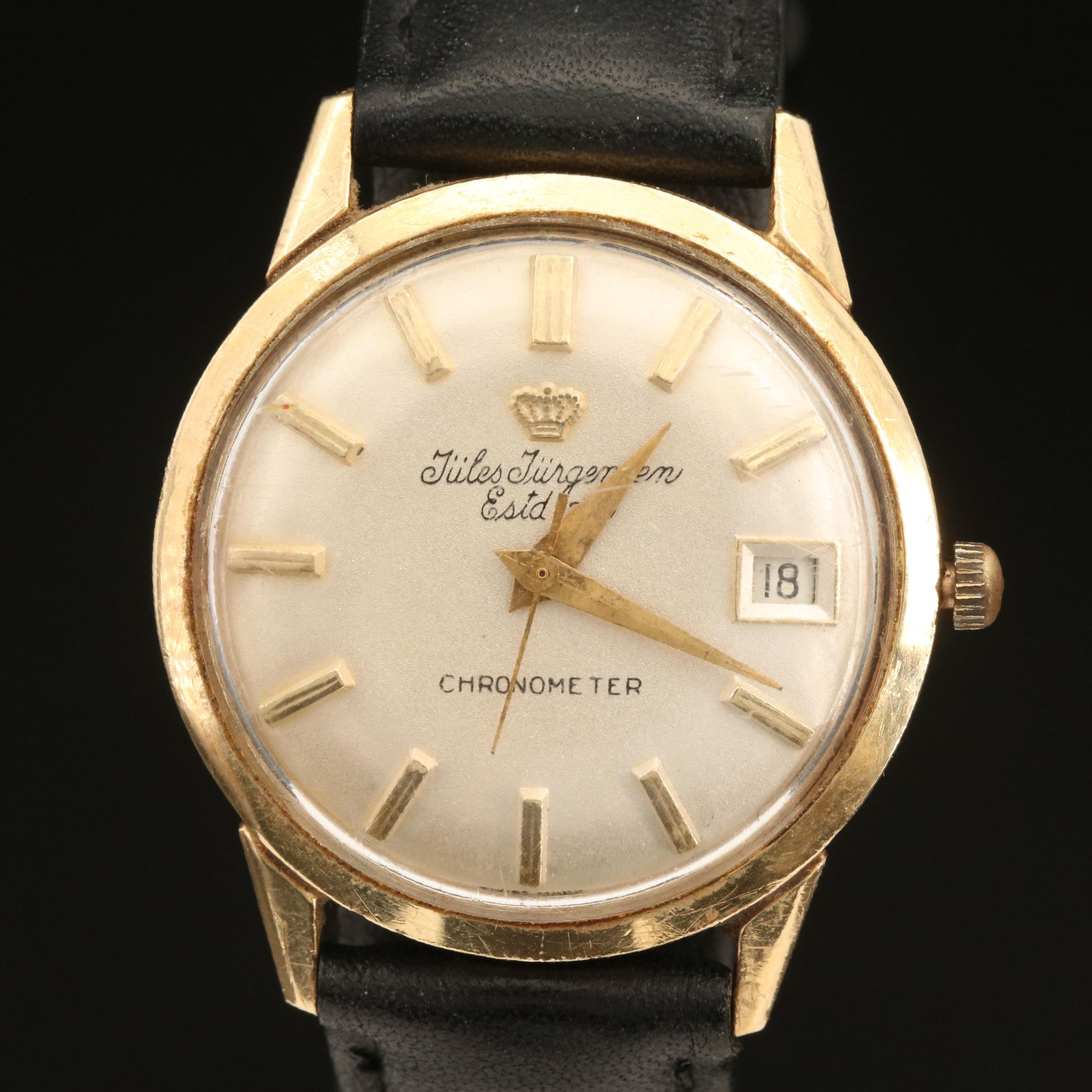 14K Jules Jurgensen Chronometre Watch