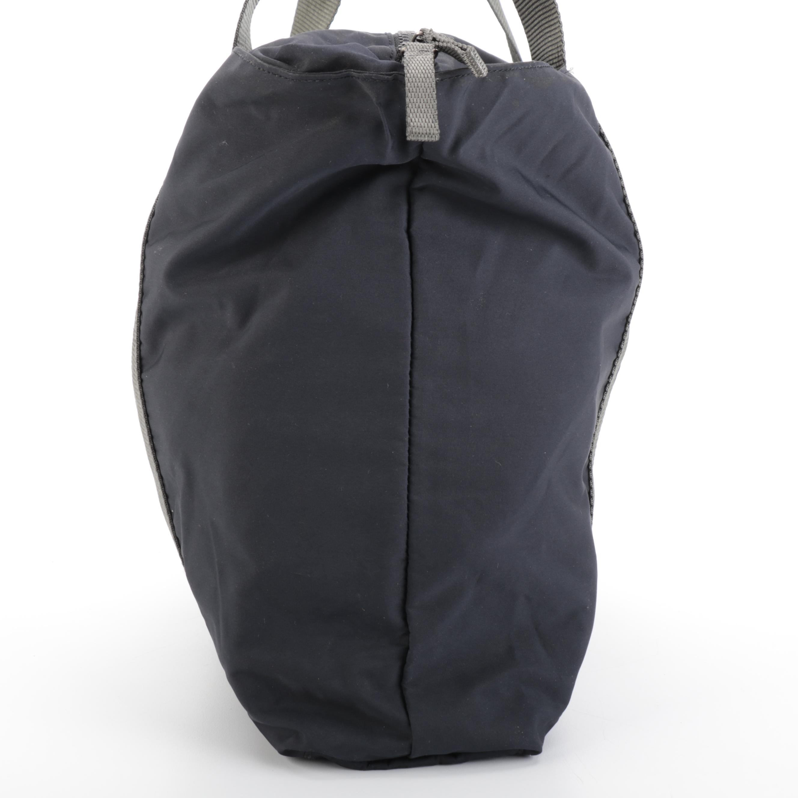 Prada Sport Gym Bag in Navy Polyester Blend