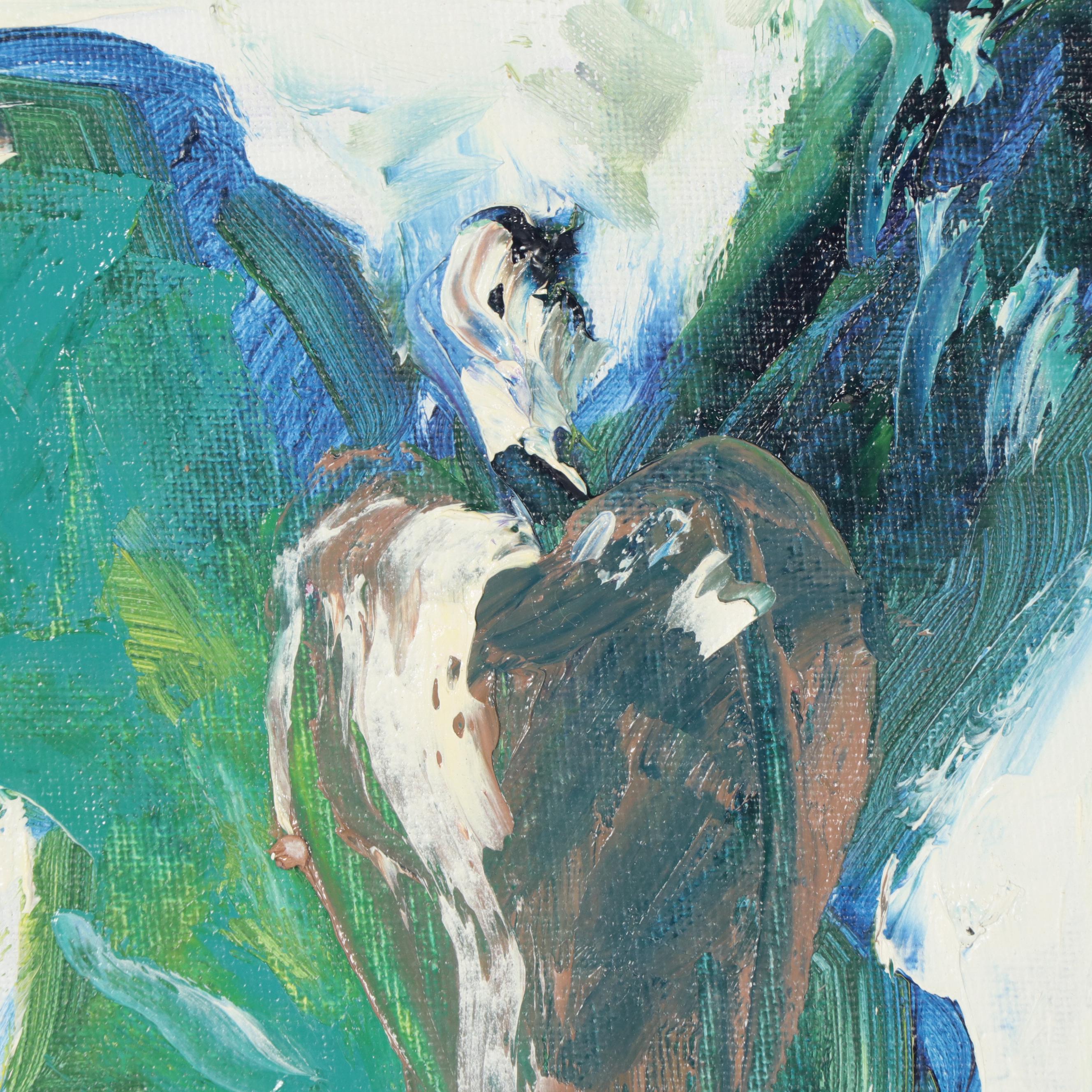 Claire McElveen Oil Painting "Guardian Angel," 2021