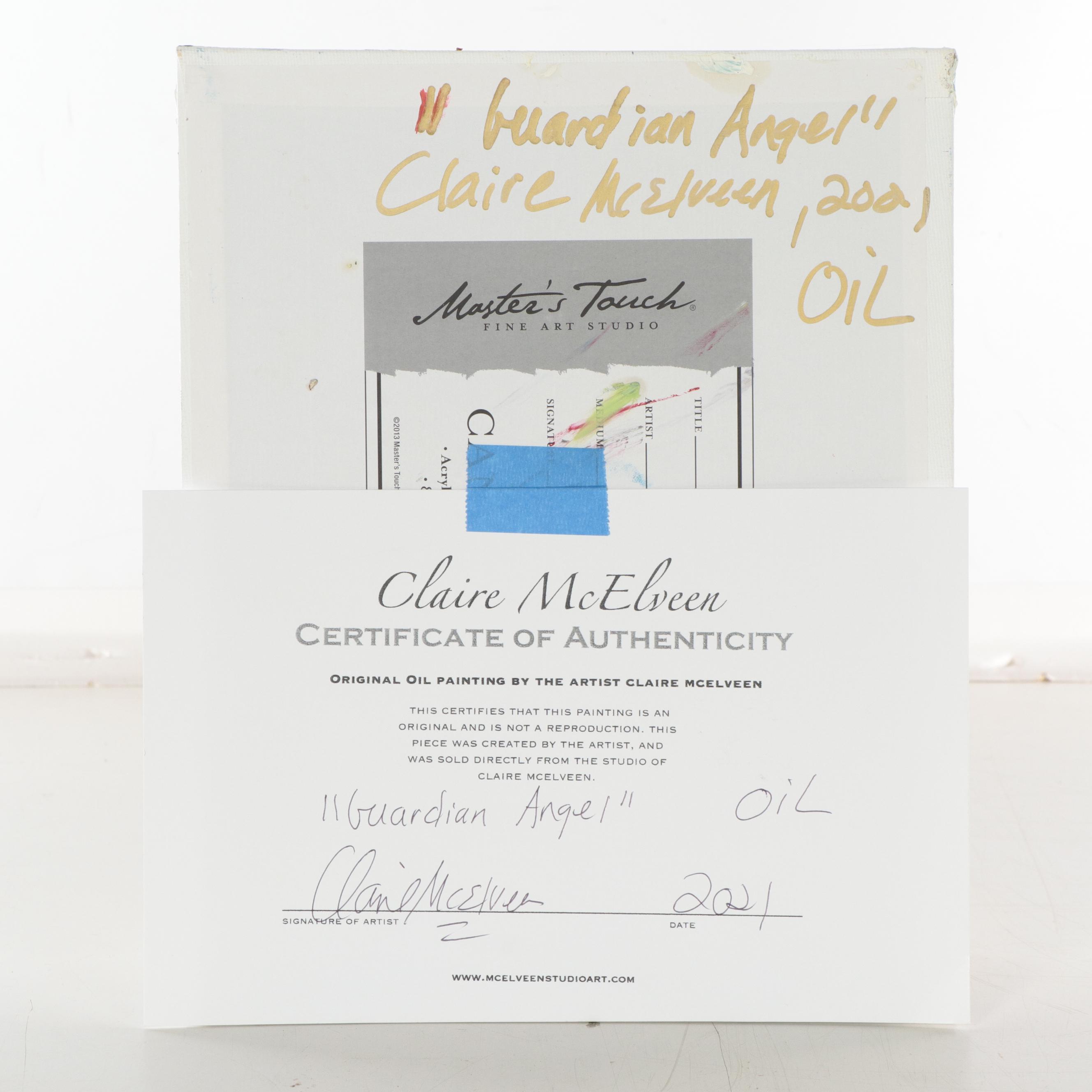 Claire McElveen Oil Painting "Guardian Angel," 2021