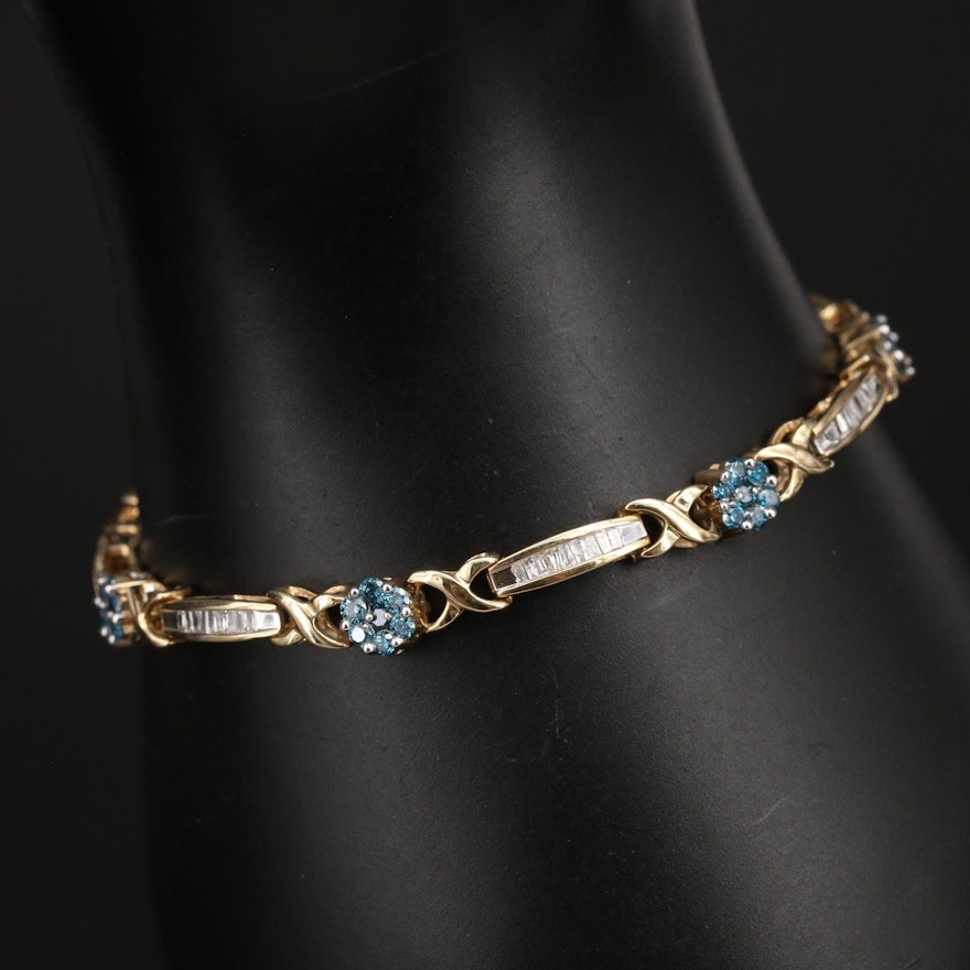 14K 2.00 CTW Diamond Bracelet