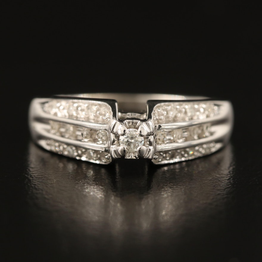 10K 0.25 CTW Diamond Ring