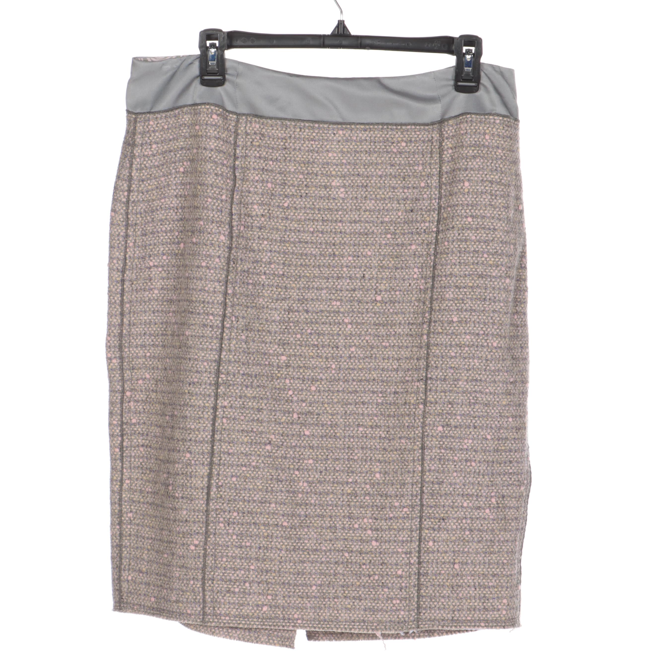 Prada and Sonia Rykiel Knit Skirts with Marc Jacobs Bouclé Skirt