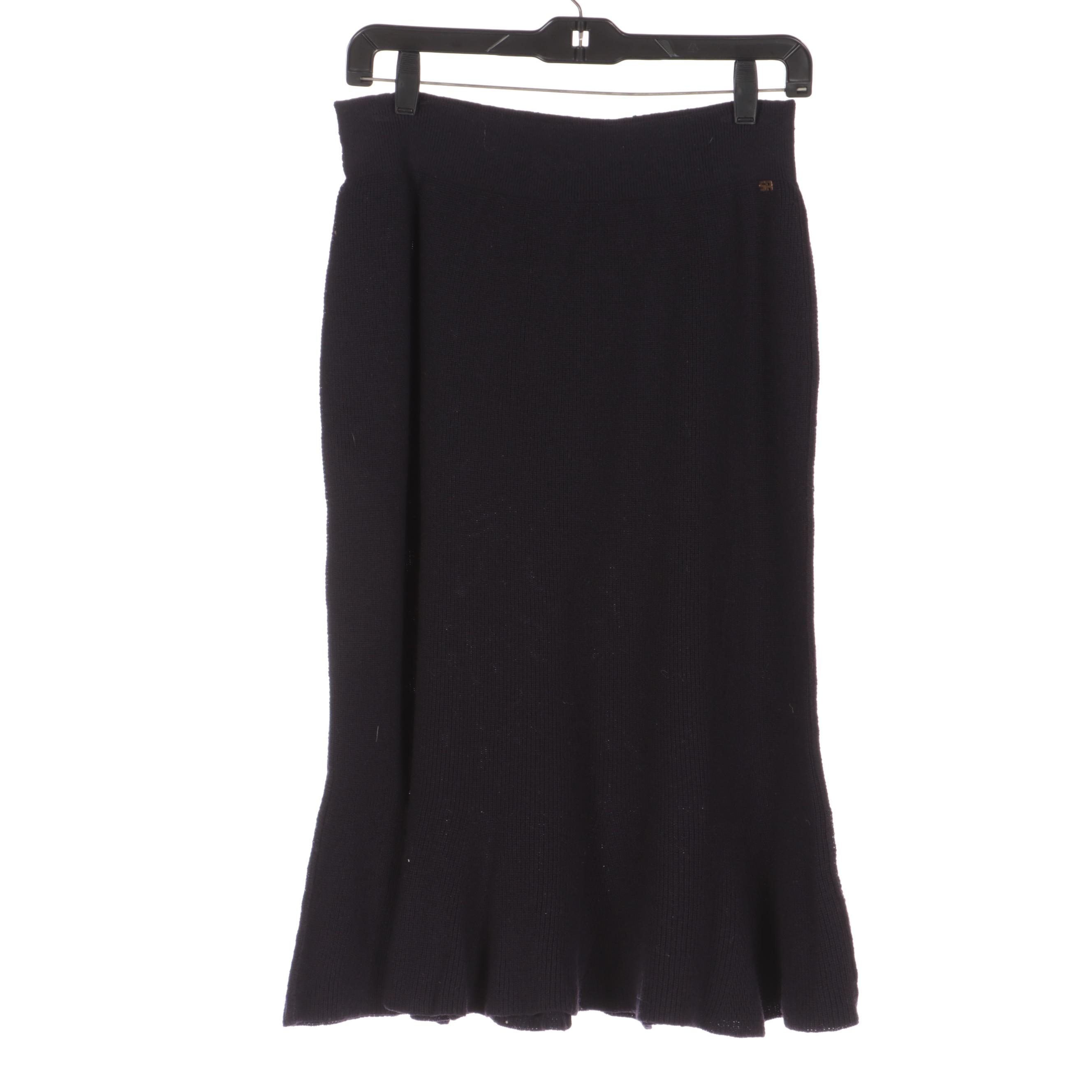 Prada and Sonia Rykiel Knit Skirts with Marc Jacobs Bouclé Skirt