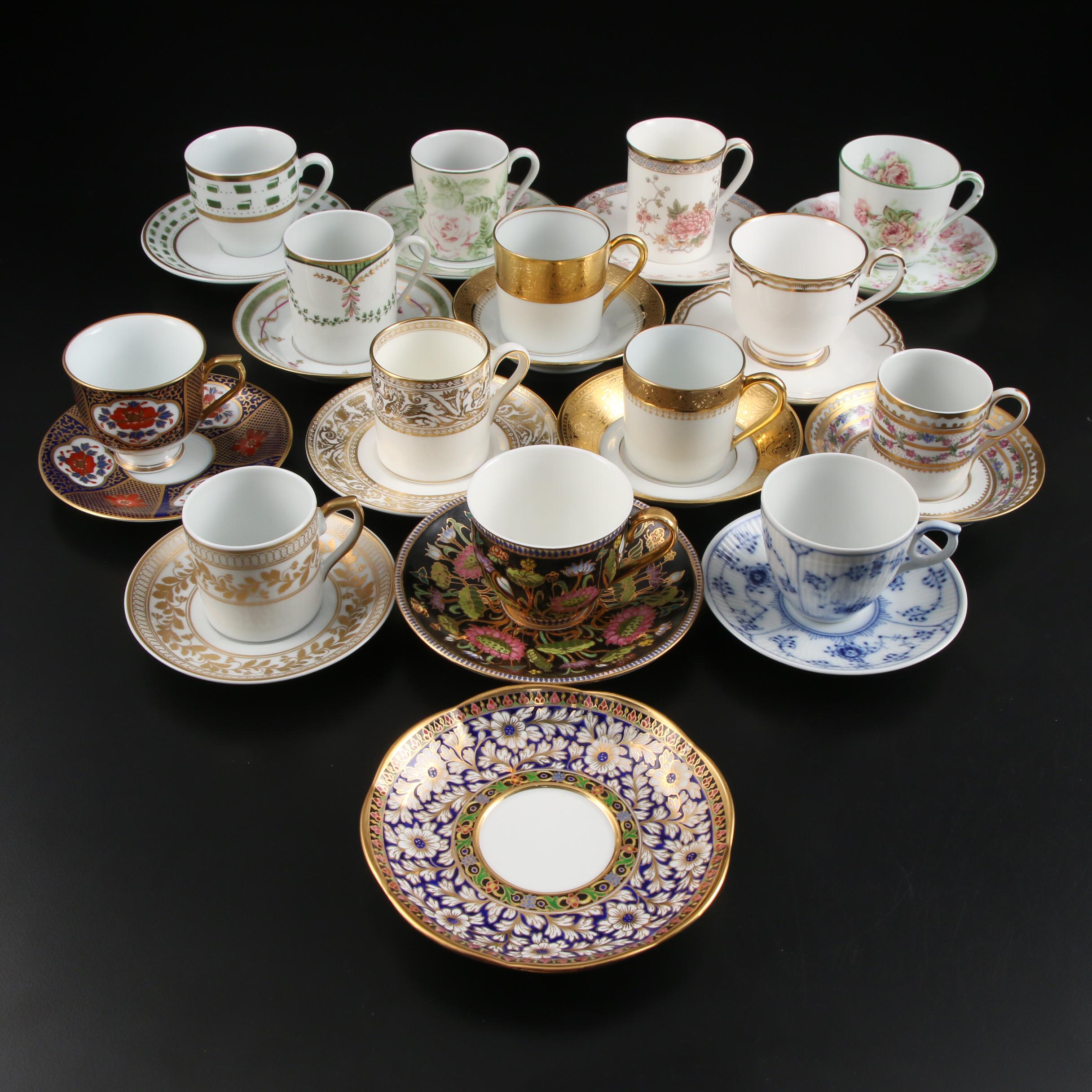 Wedgwood, Royal Limoges, Royal Doulton, and Other Bone China Teacups