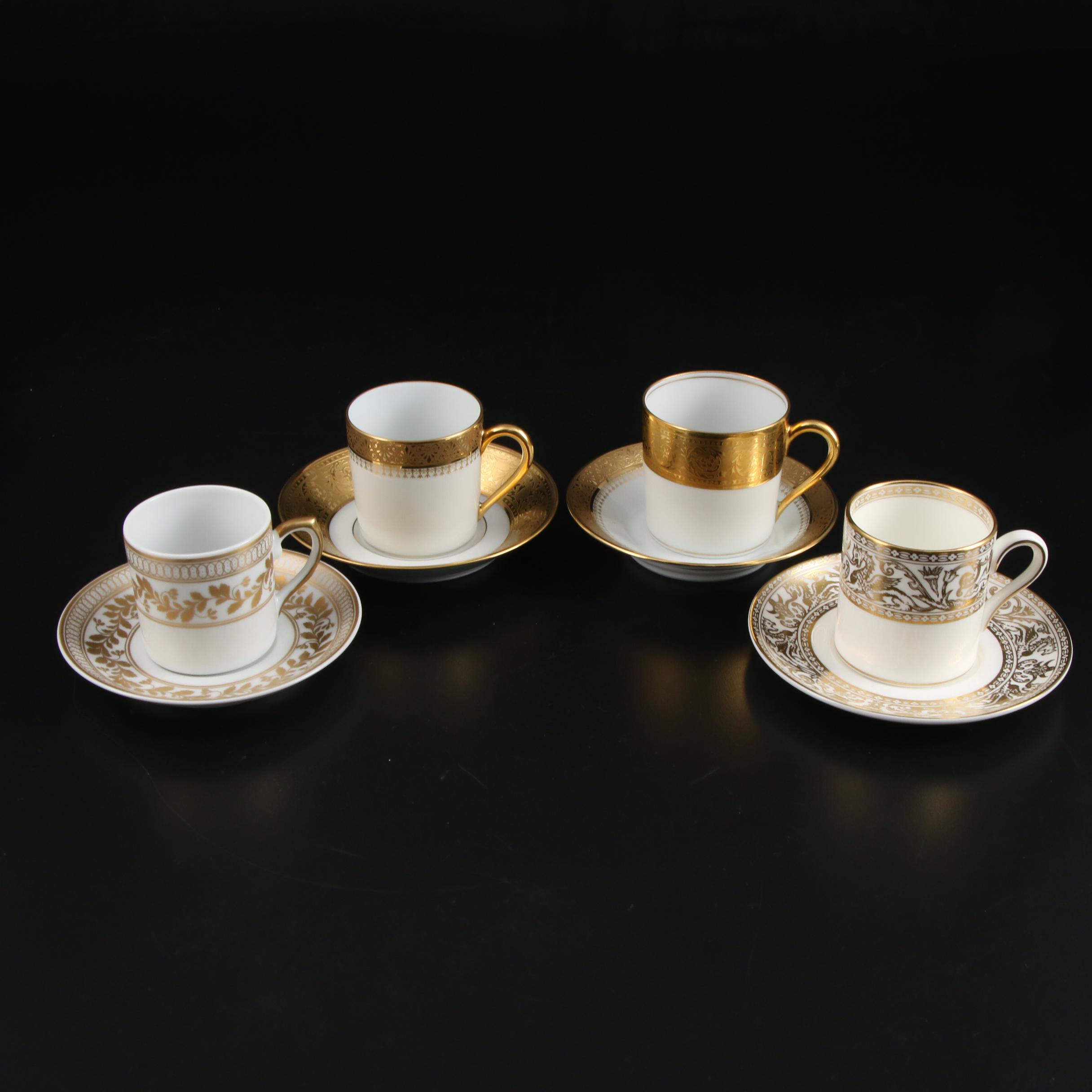 Wedgwood, Royal Limoges, Royal Doulton, and Other Bone China Teacups