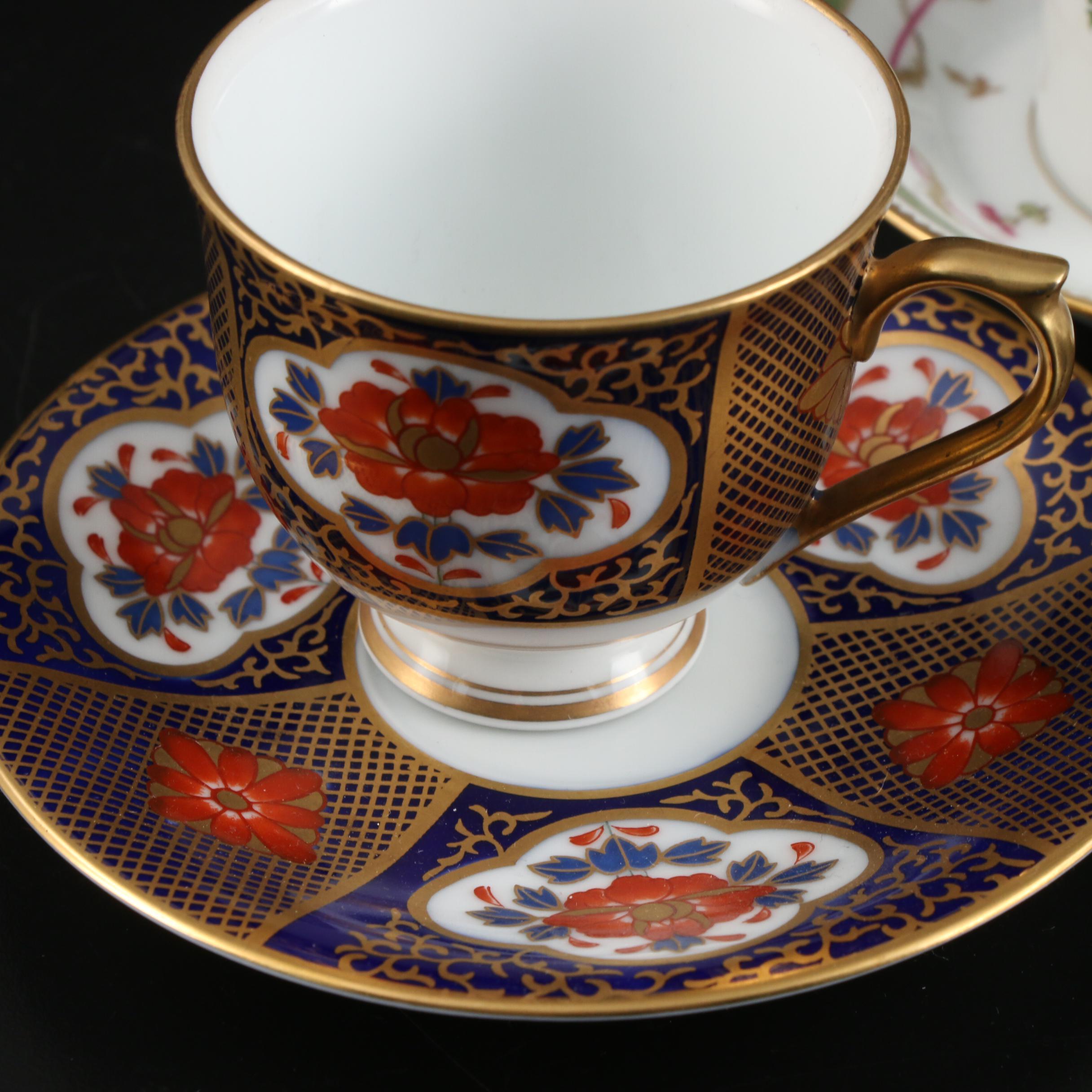 Wedgwood, Royal Limoges, Royal Doulton, and Other Bone China Teacups